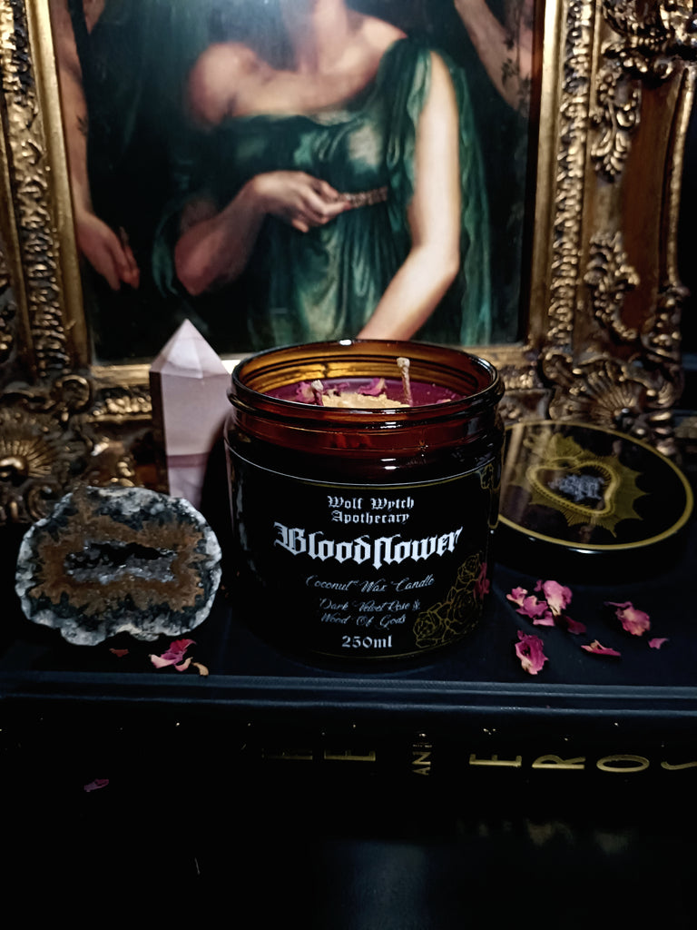 Bloodflower Sacred Heart Candle