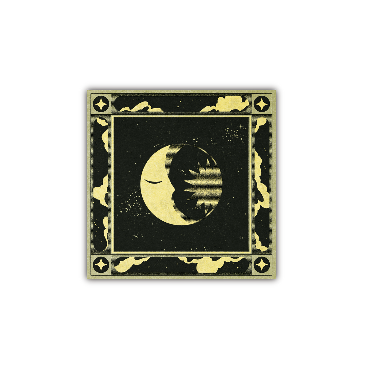 Sleepy Moon Celestial Glossy Sticker – Wolf Wytch