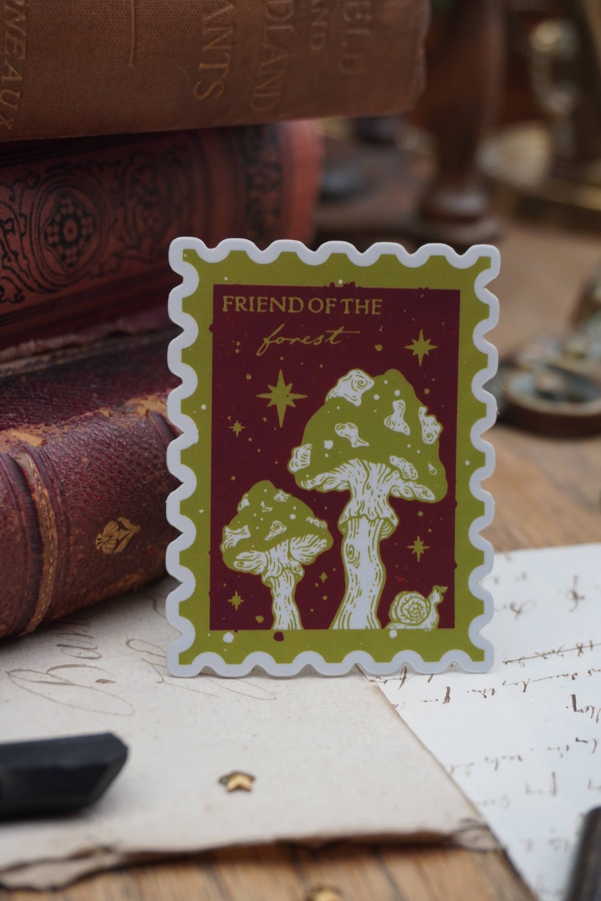 Friend of the Forest stamp sticker | Holographic Matte