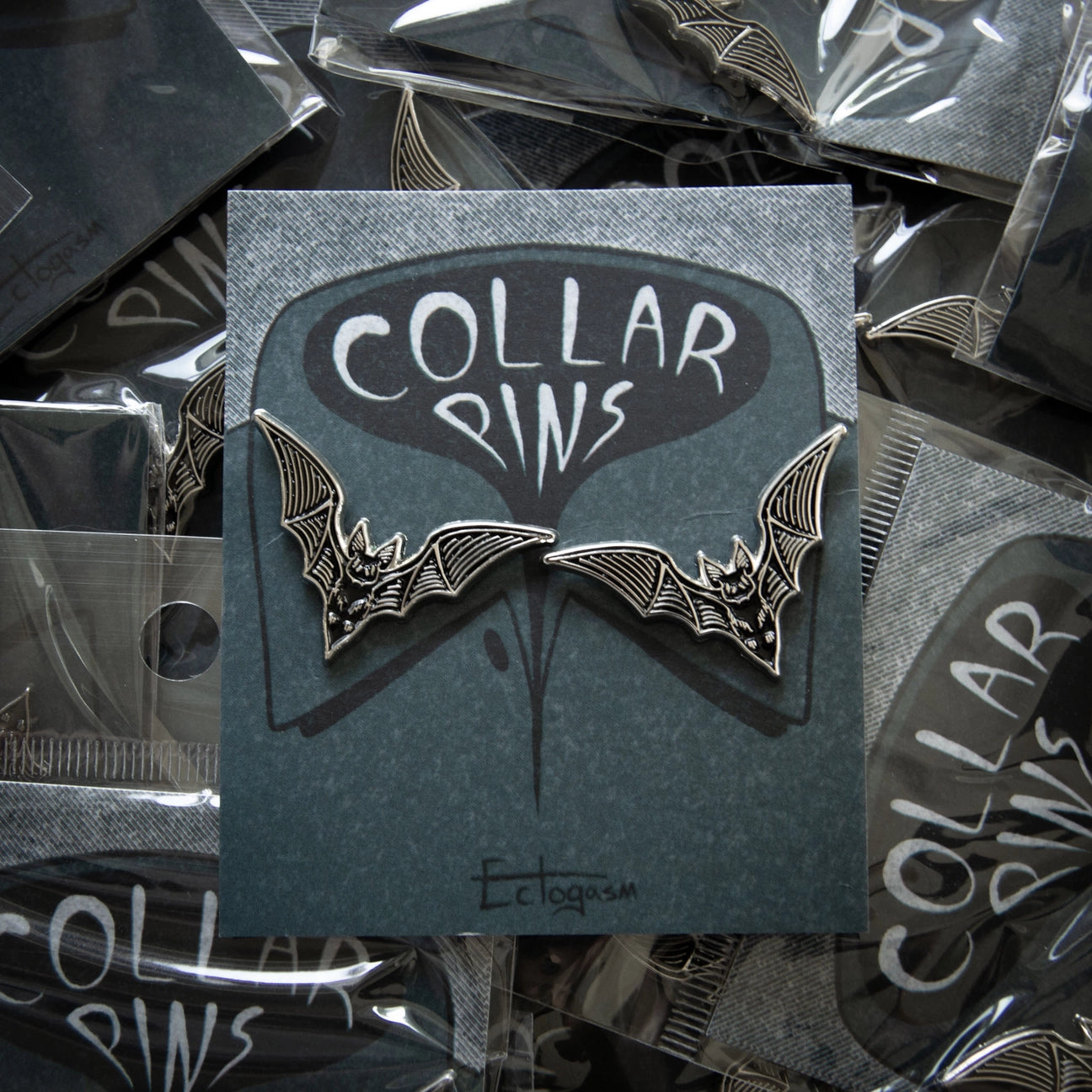 Bat Collar Enamel Pin Set - Ectogasm
