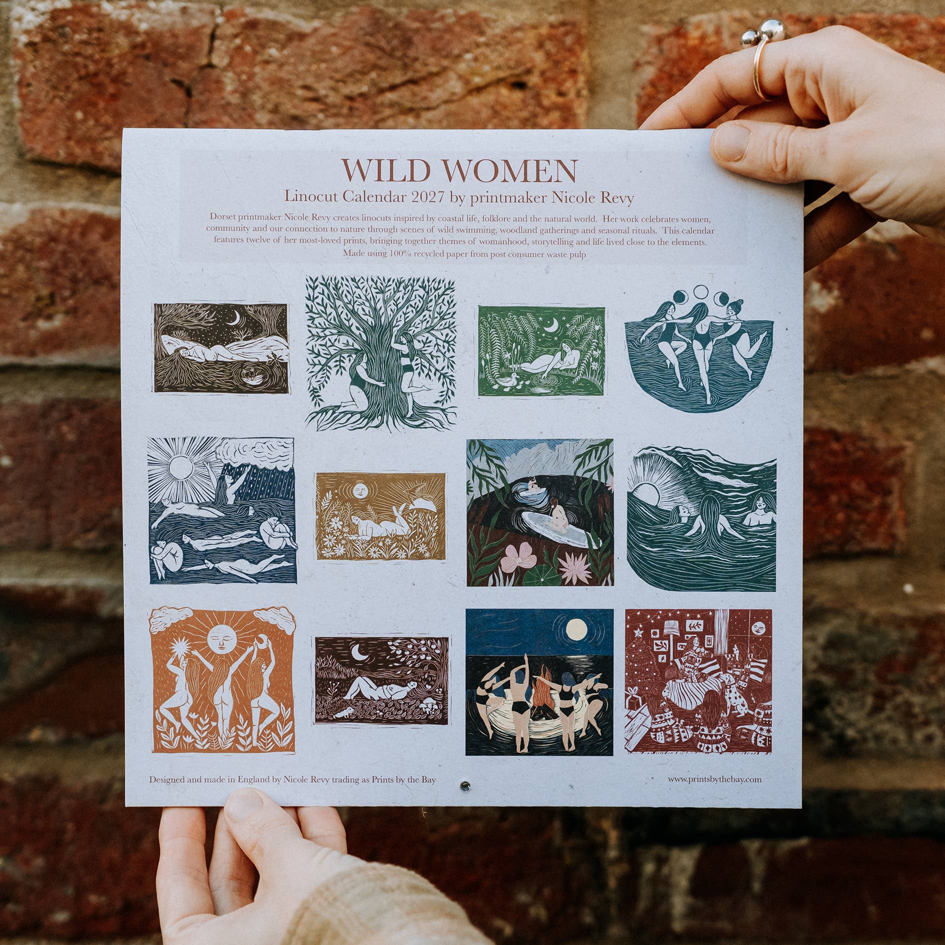 Wild Women Linocut Calendar 2027