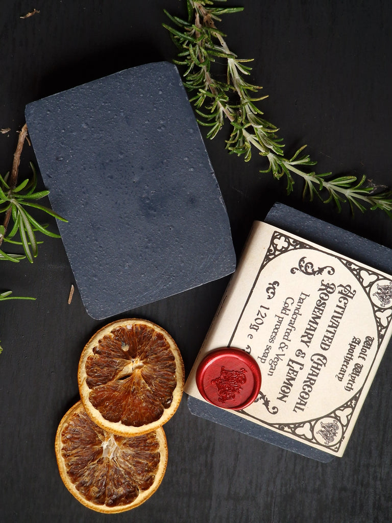Activated Charcoal, Rosemary & Lemon Soap