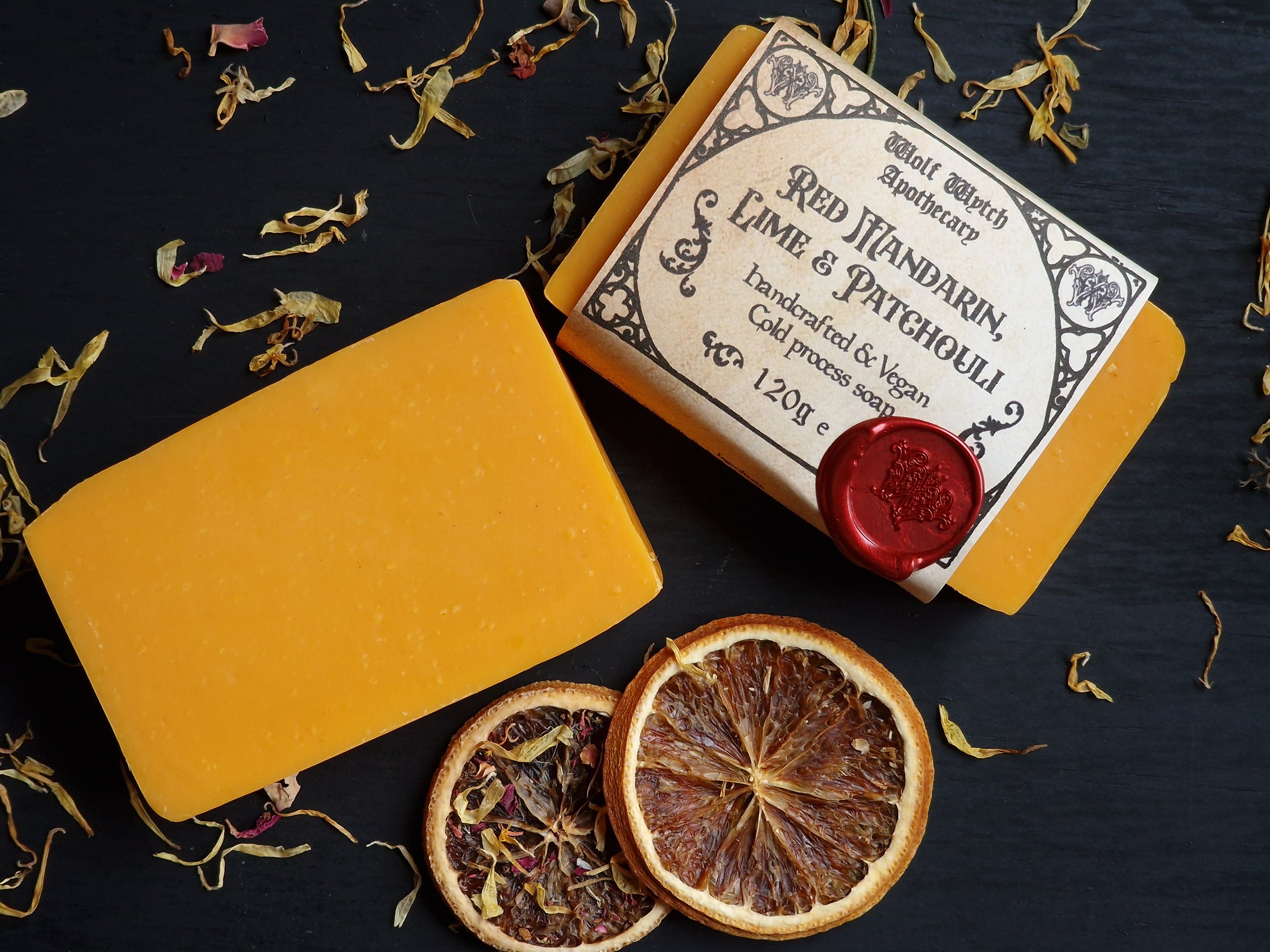 Red Mandarin, Lime & Patchouli Soap