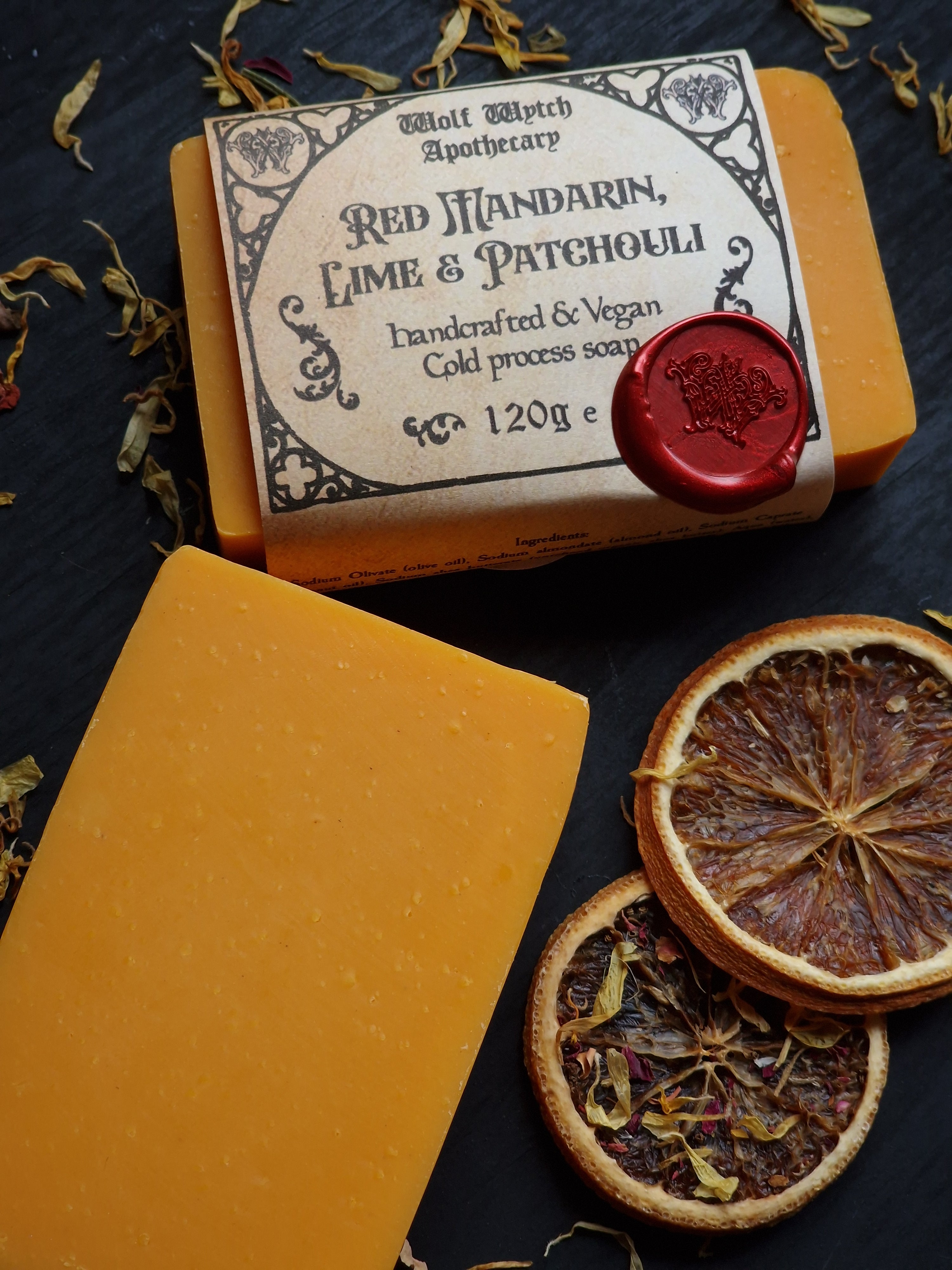 Red Mandarin, Lime & Patchouli Soap