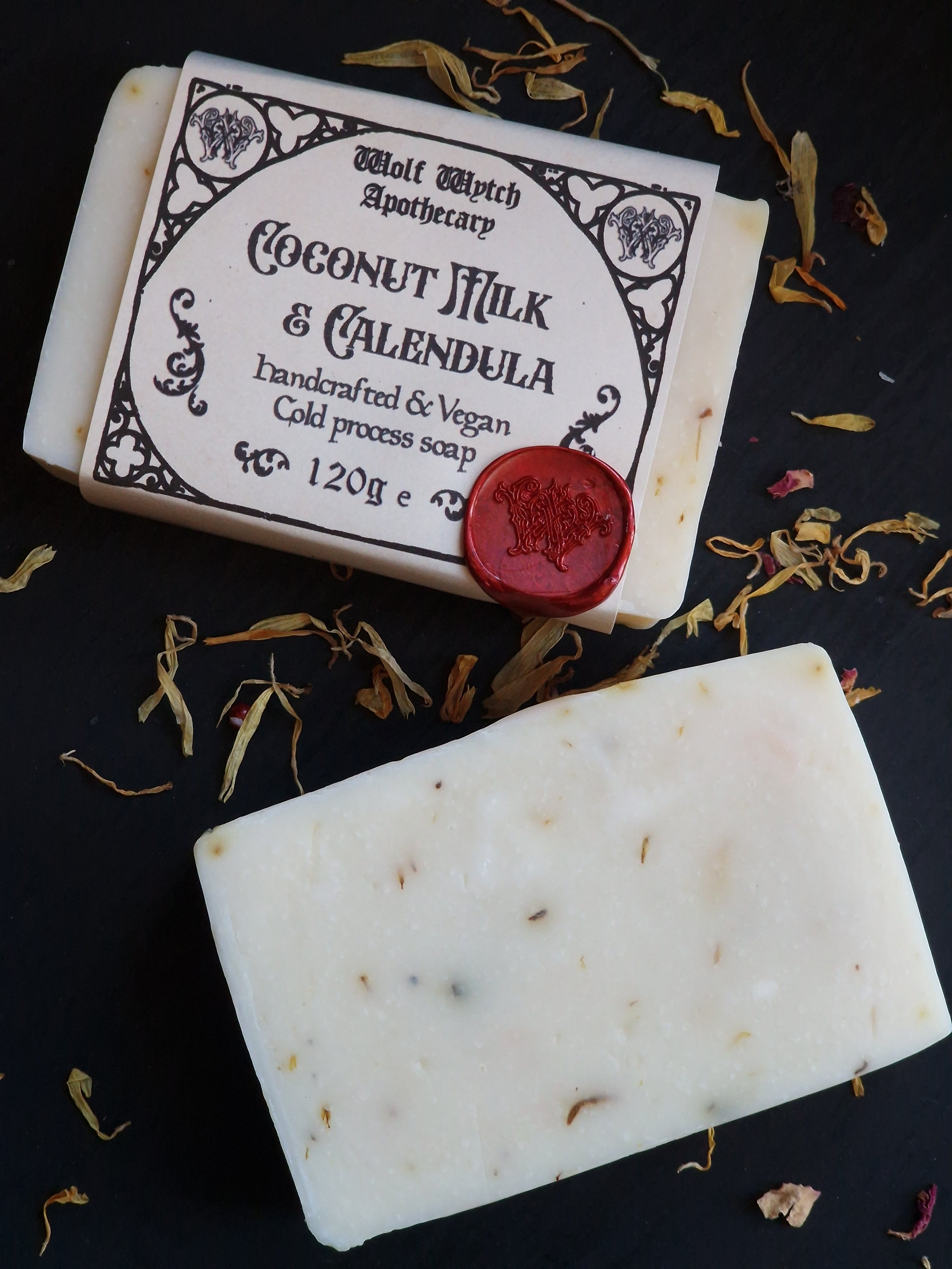 Coconut Milk & Calendula Soap (Unscented)
