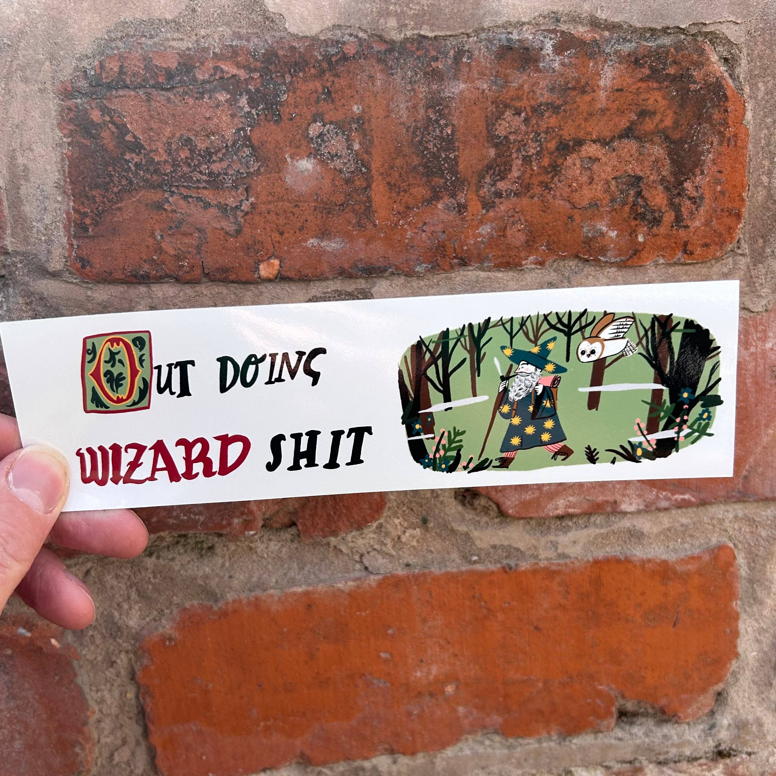 Wizard Sh*t Bumper Sticker 