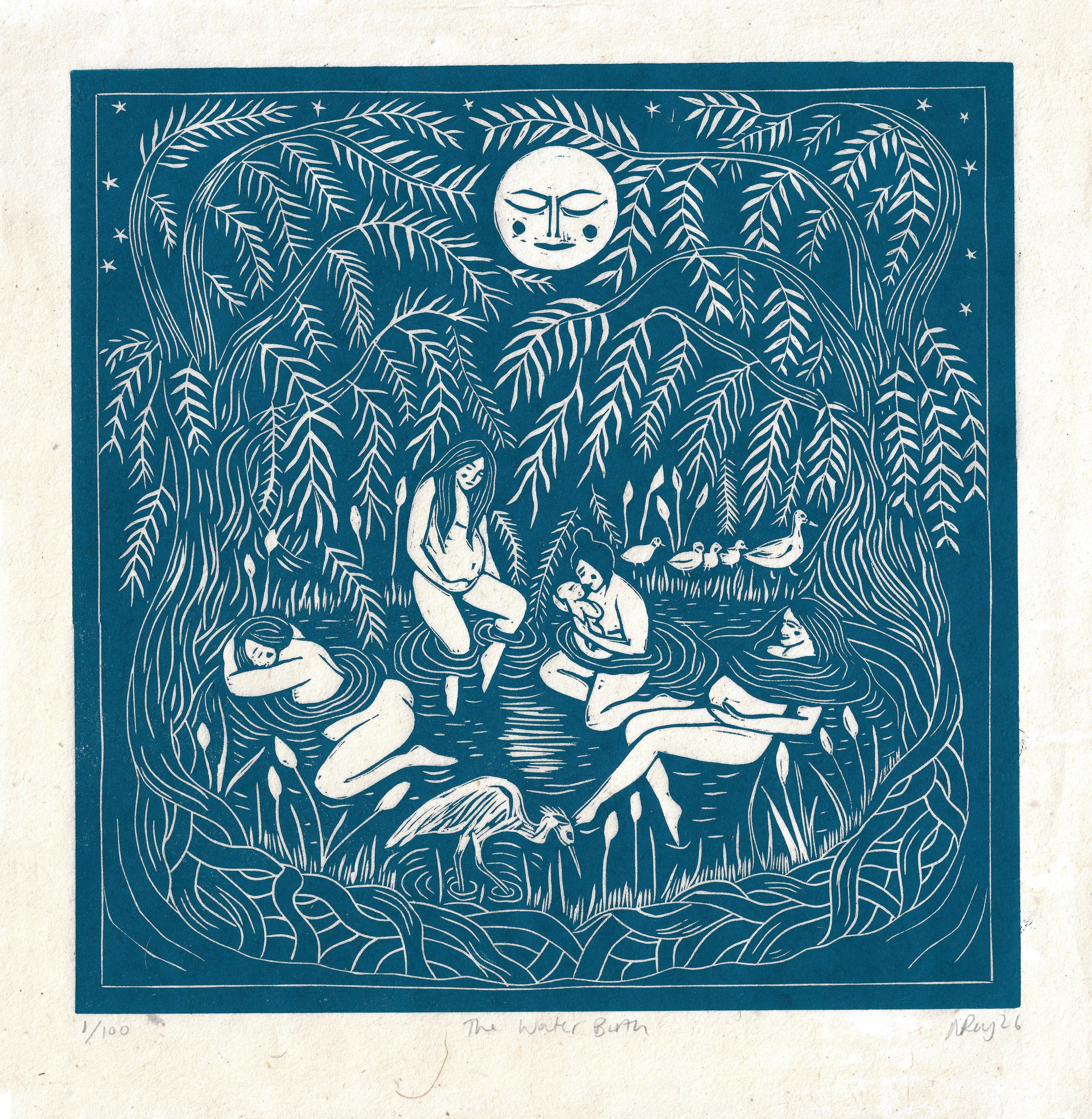 The Birth Pool Greeting Card