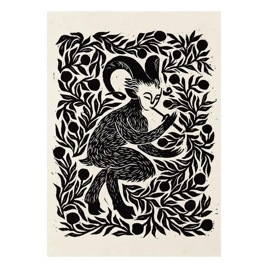 'Faun' Greeting Card