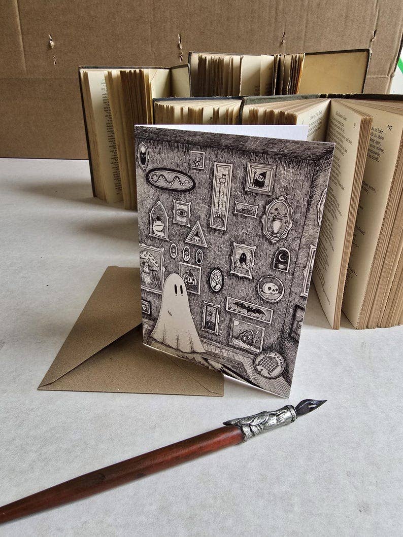 Ghost Gallery Greetings Card