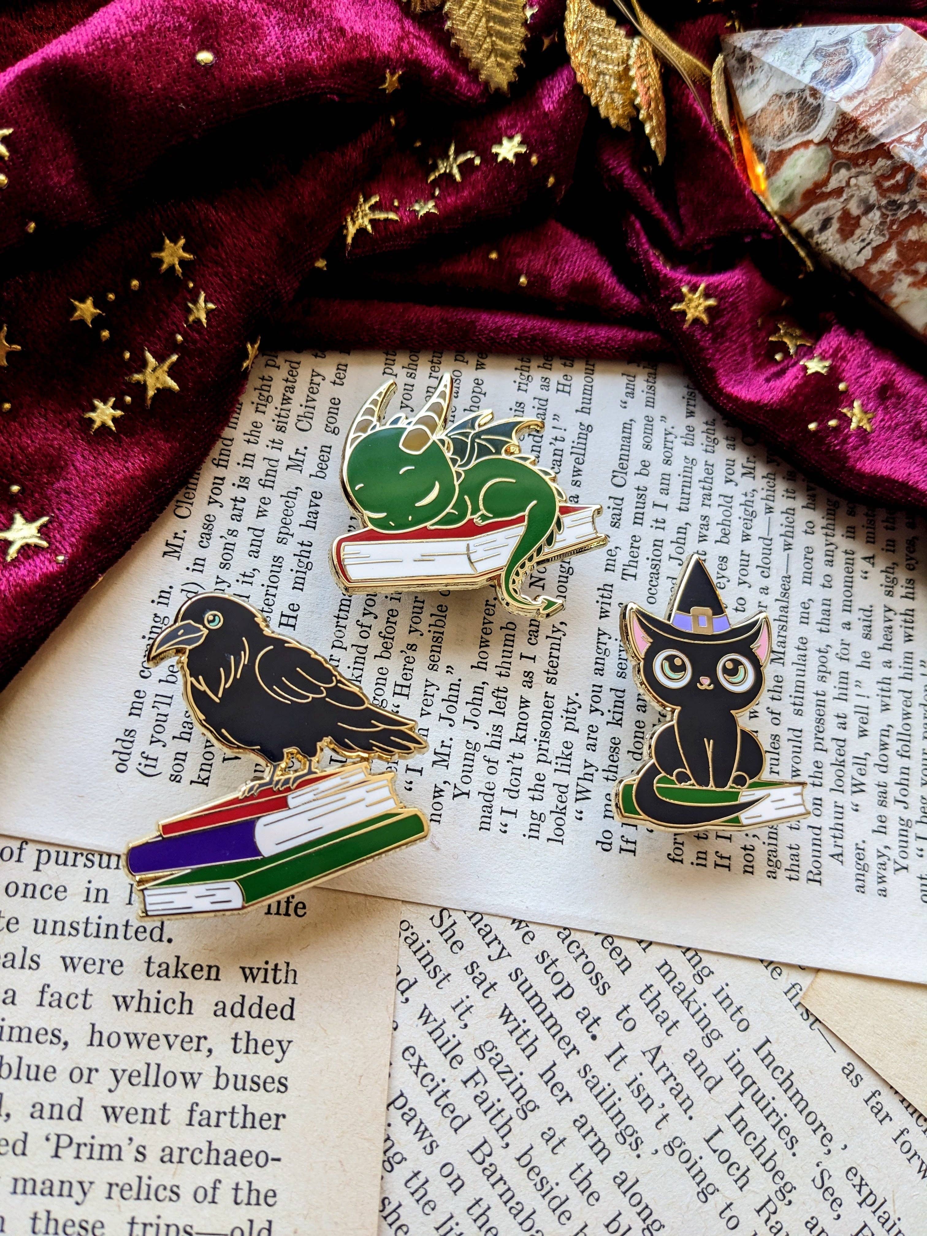 Poe the Raven Enamel Pin