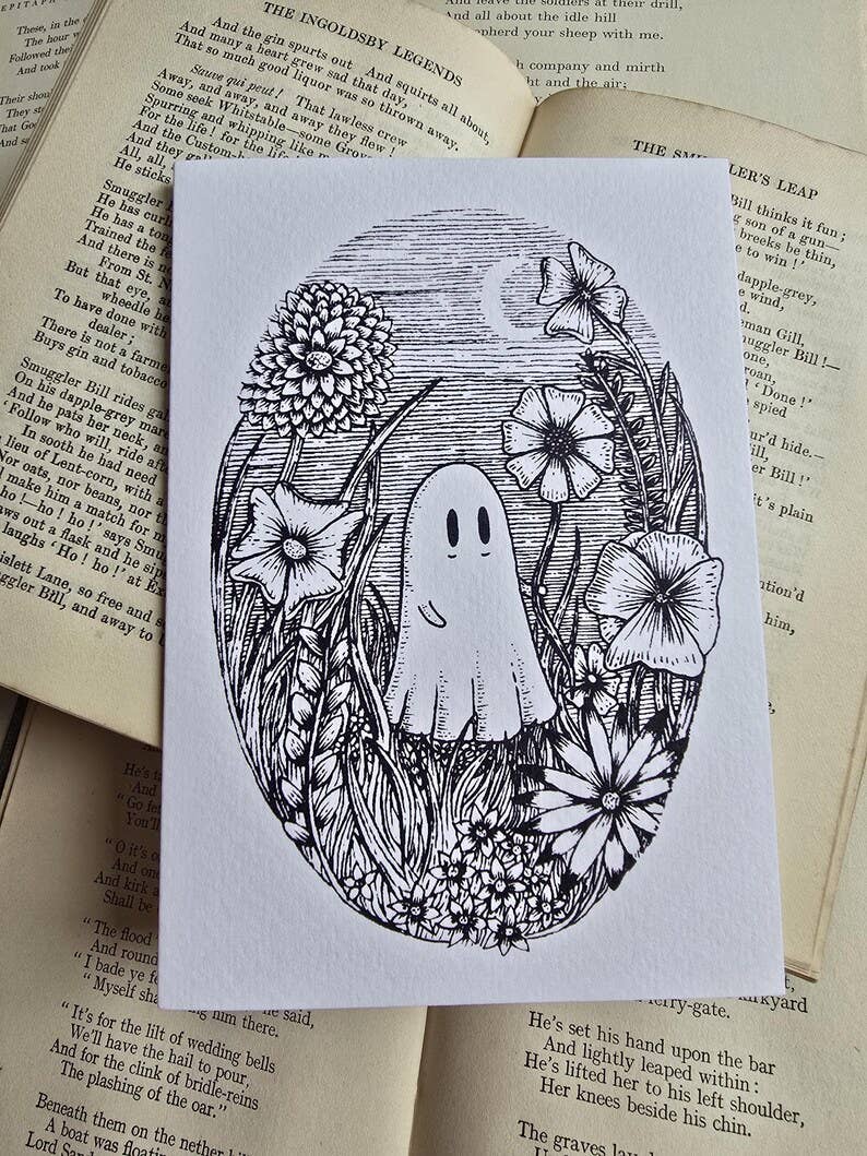 Meadow Ghost Greetings Card