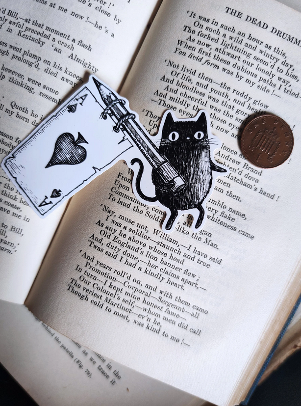 Solitary Simon Ace of Spaces Vinyl Sticker