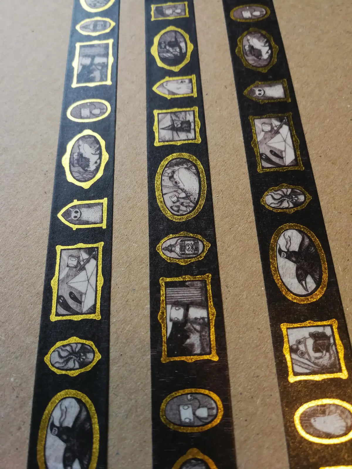 Gallery of Curiosities Gold Foiled Washi Tape: Tape 2