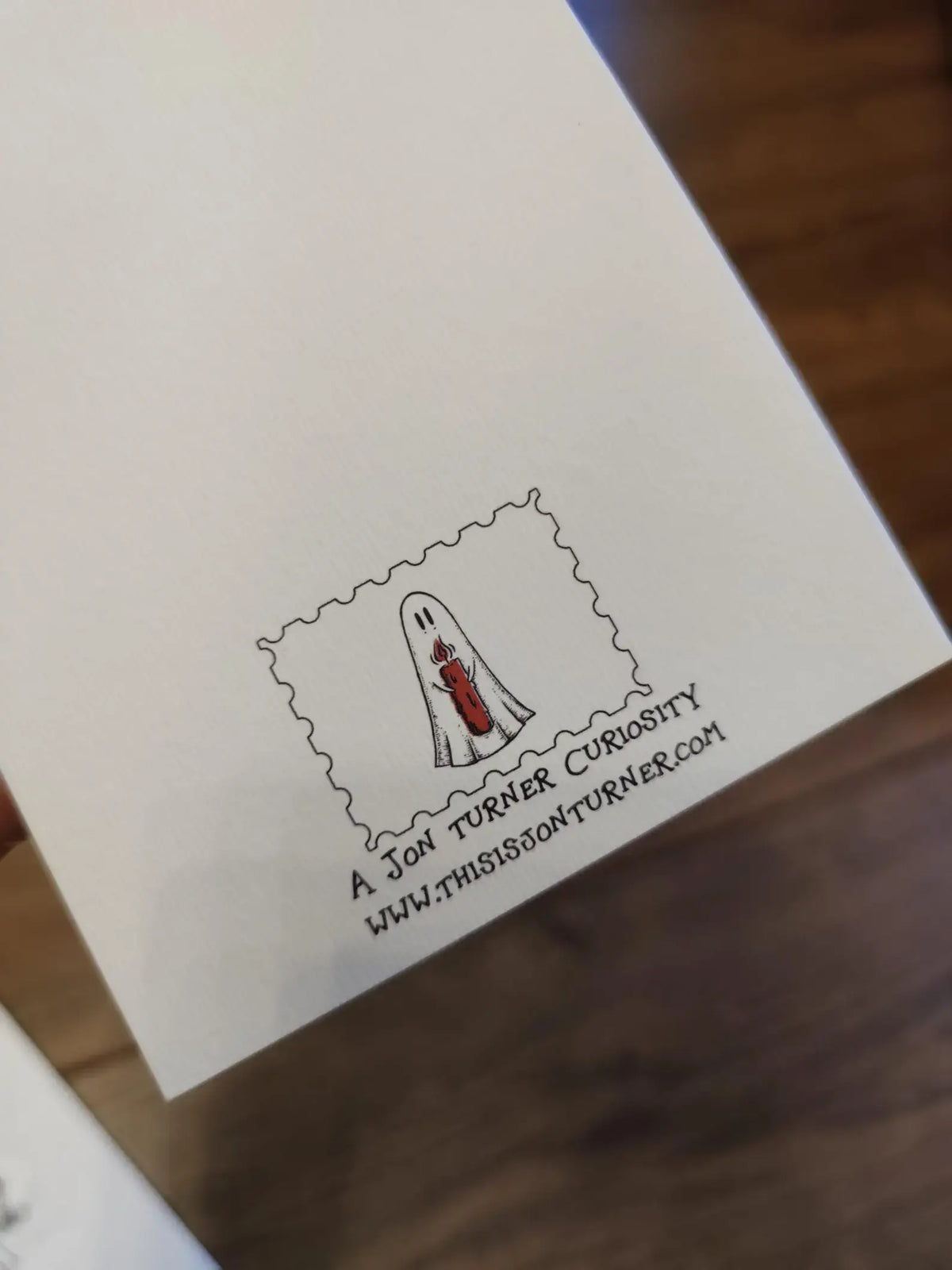 Candle Ghost Christmas Card