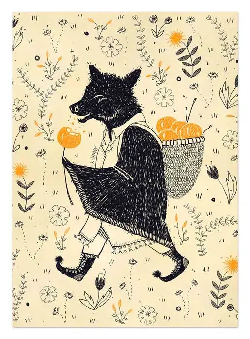 'Sweet Bat Fruit Bat' Greeting Card