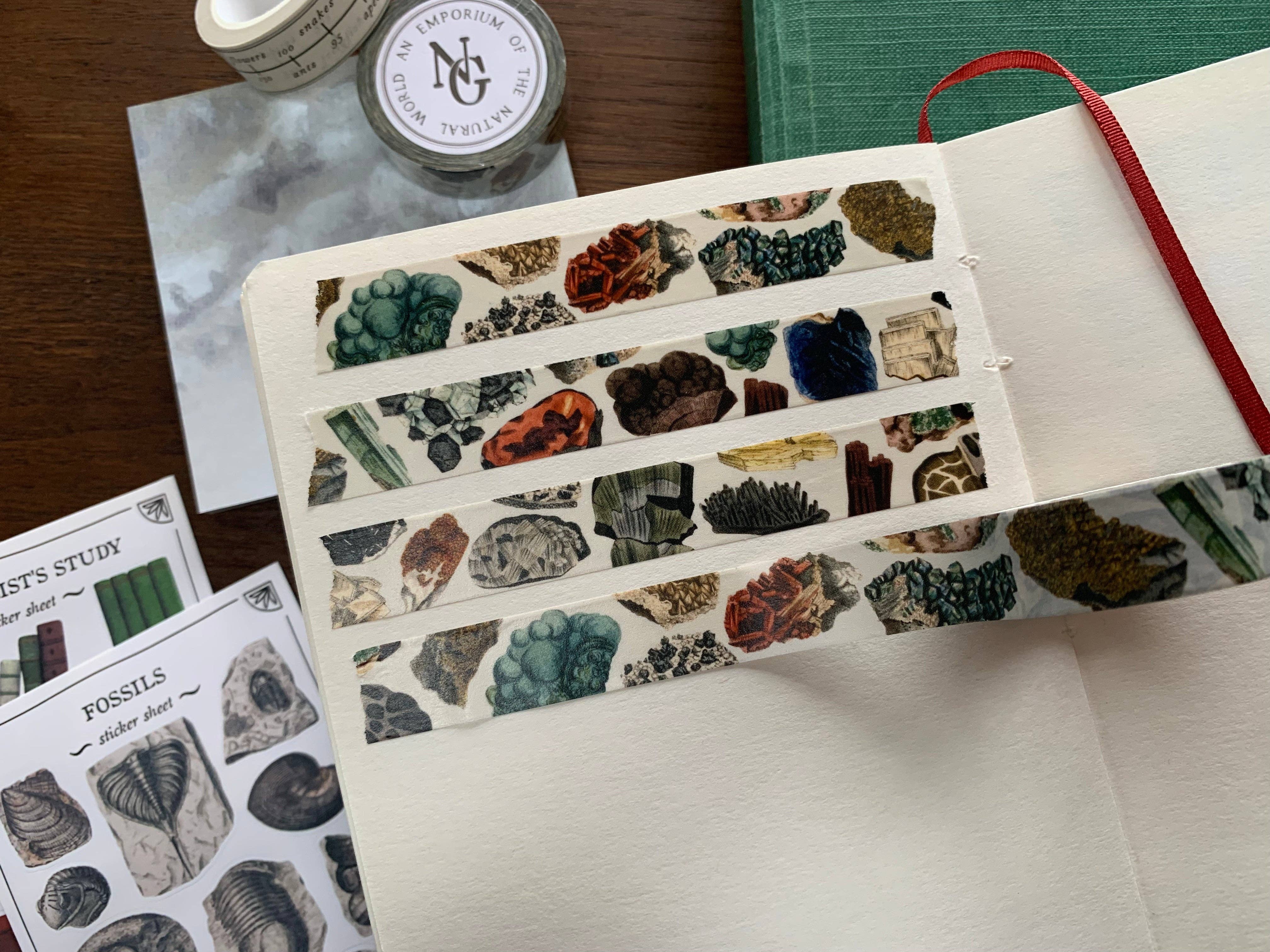 Crystal Gemstone ans Minerals Washi Tape