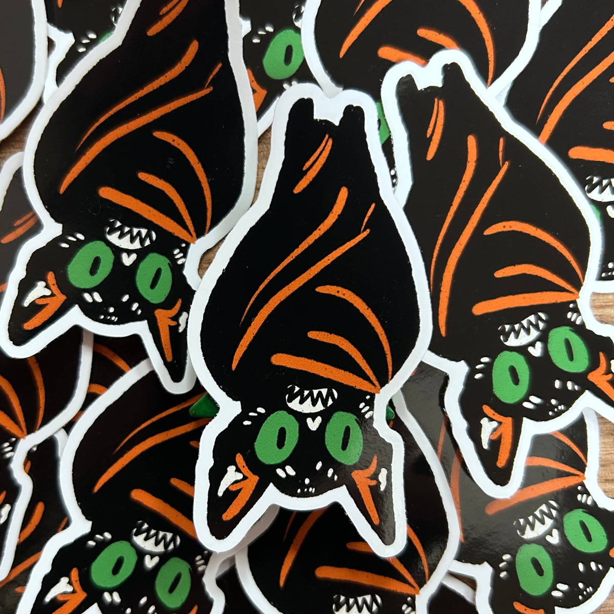 Halloween bat sticker