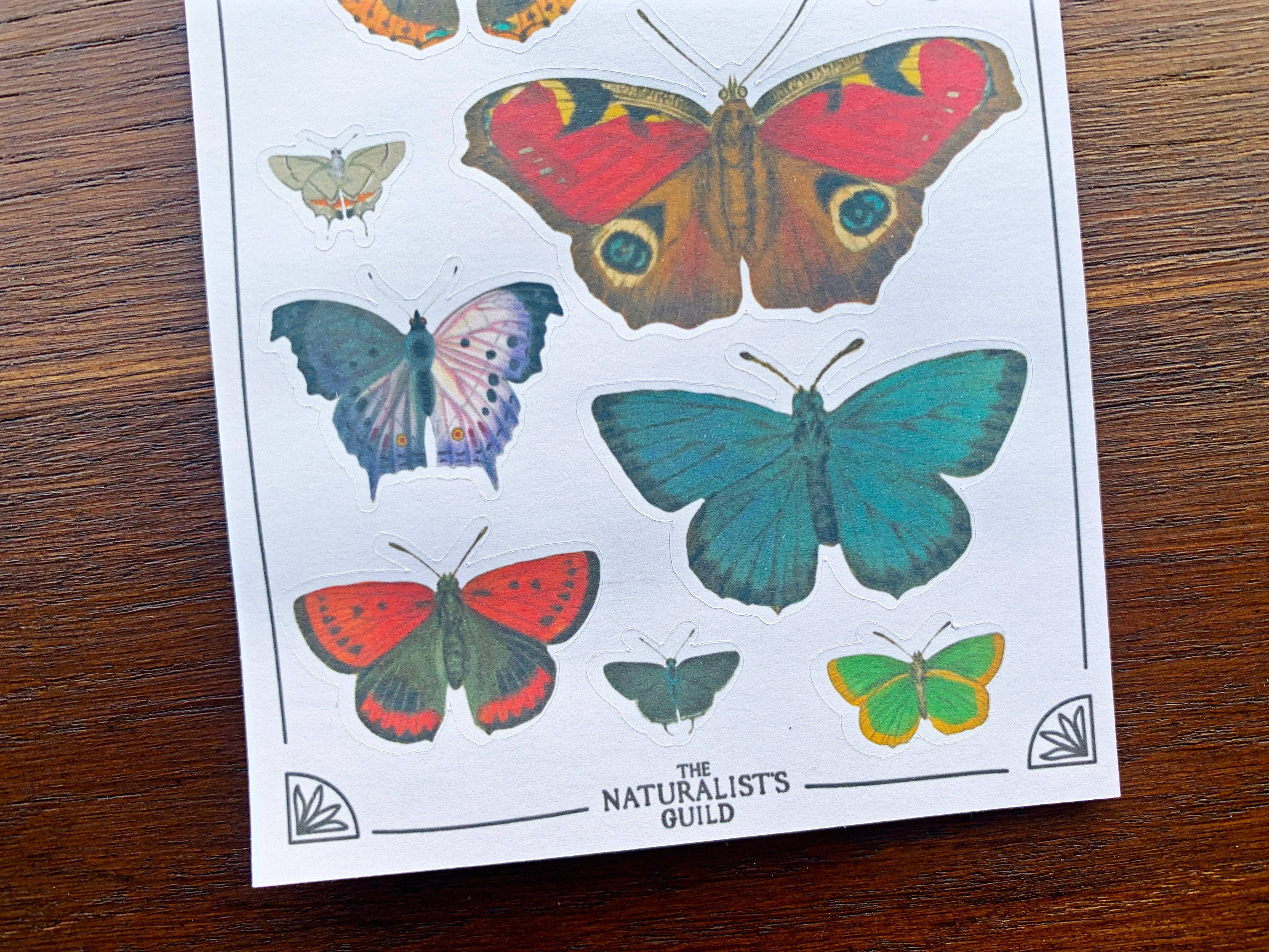 Vintage Butterflies Sticker Sheet