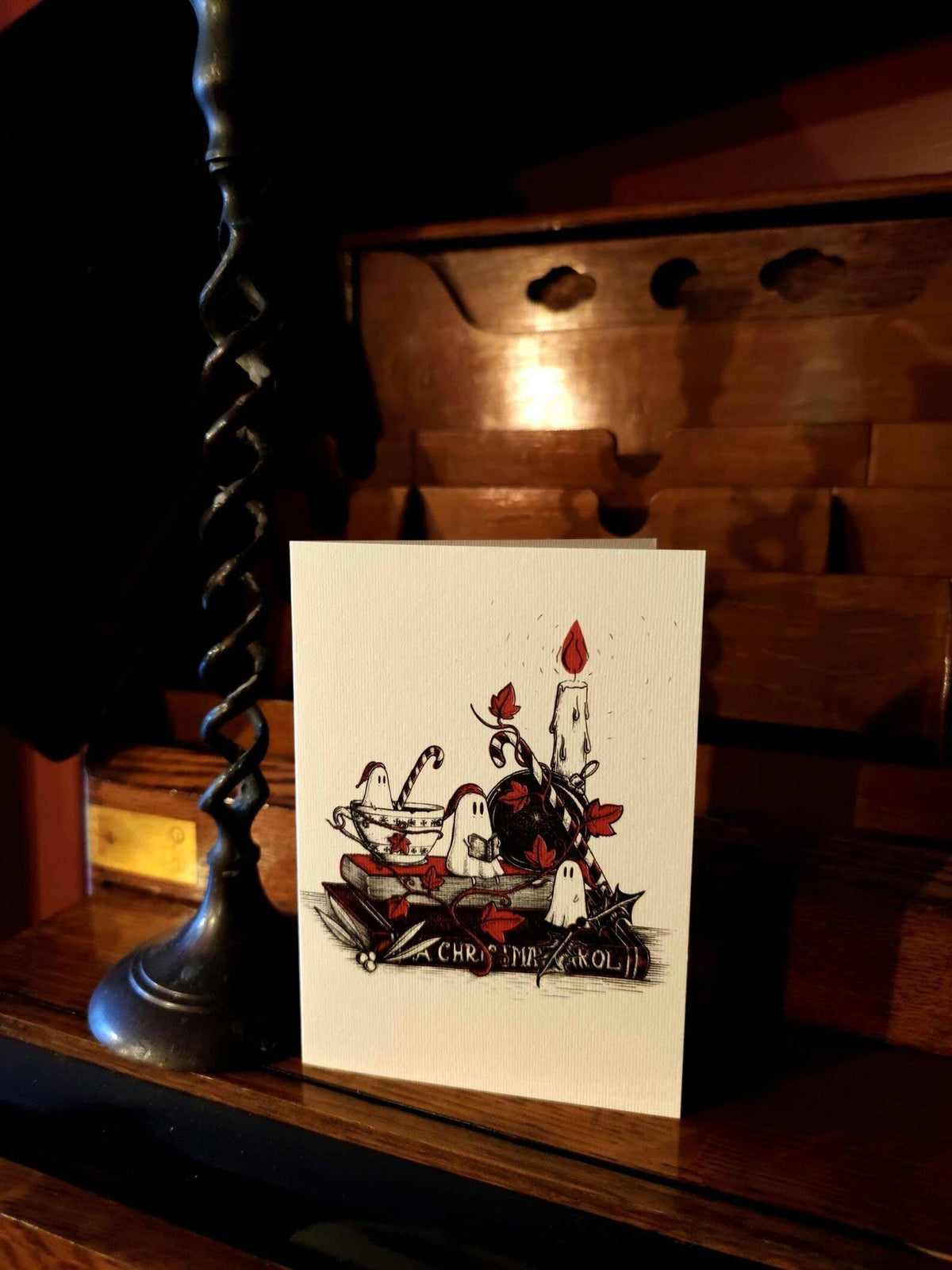 Christmas Carol Ghosties Card