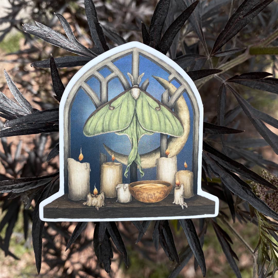 Luna Moth Sticker - Jessica Roux