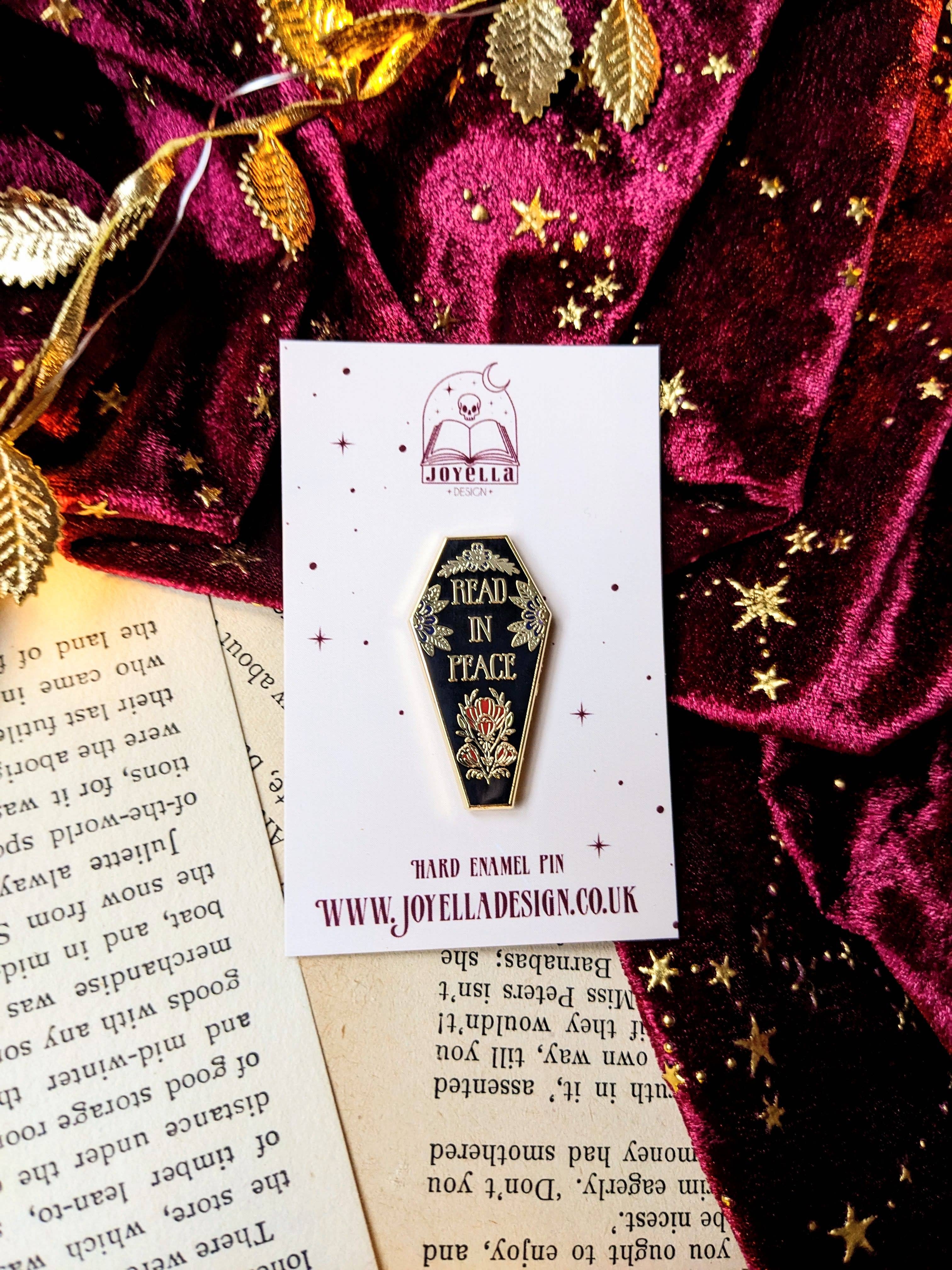 Read in Peace Enamel Pin