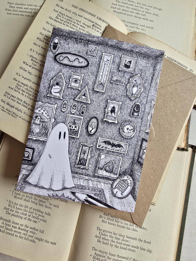 Ghost Gallery Greetings Card