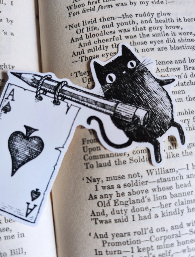 Solitary Simon Ace of Spaces Vinyl Sticker