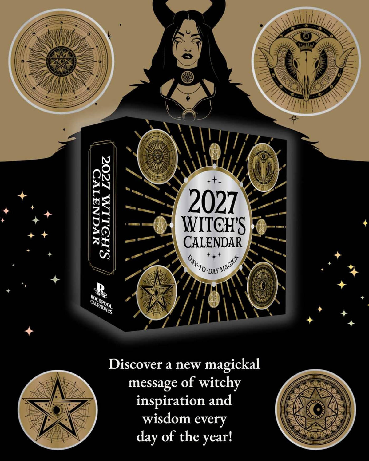 2027 Witch's Day-to-Day Desk Calendar