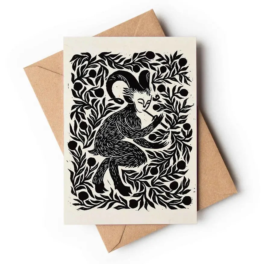 'Faun' Greeting Card