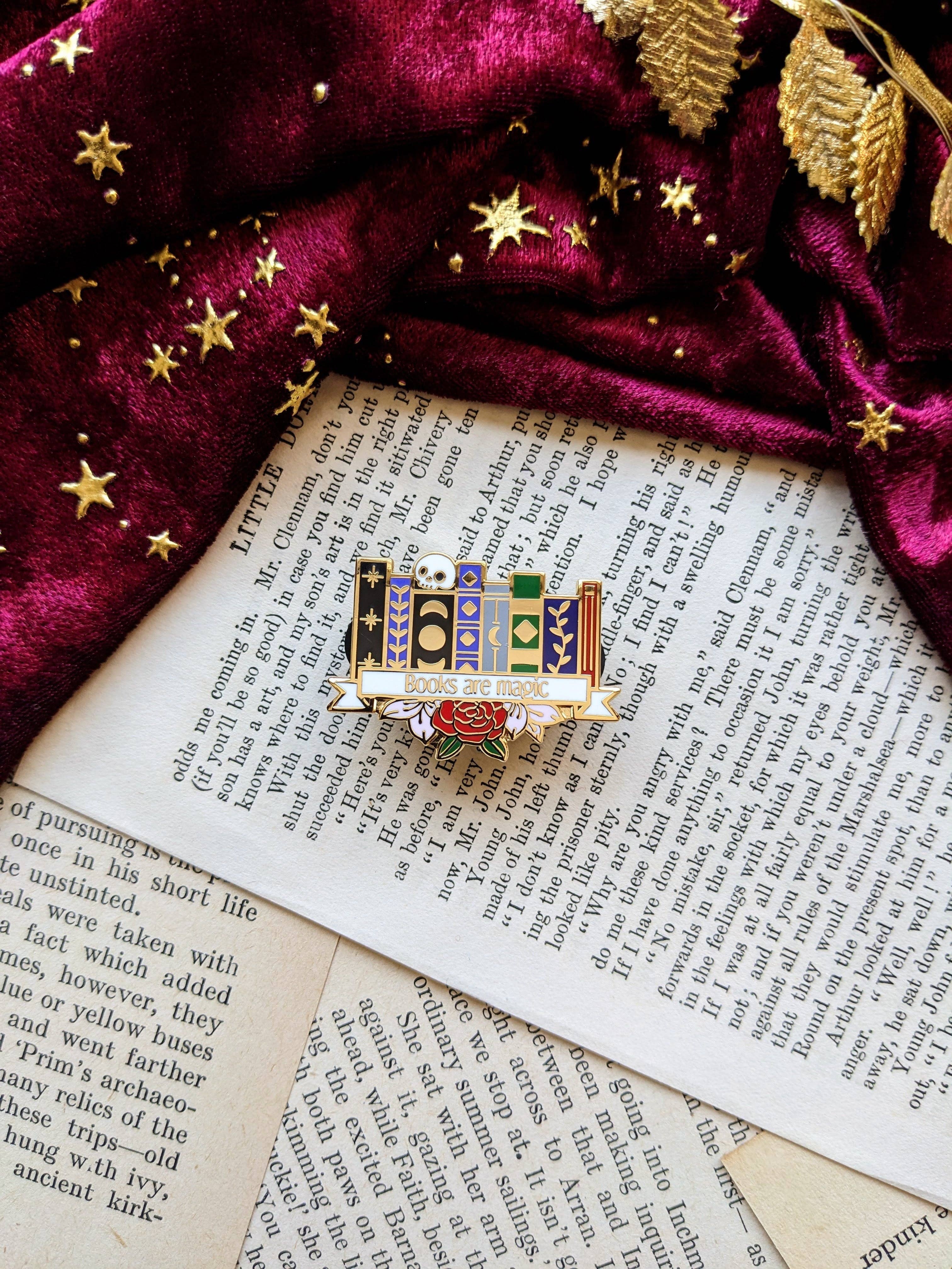 Books are Magic Enamel Pin
