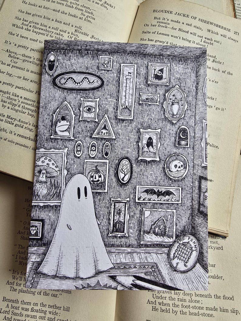 Ghost Gallery Greetings Card