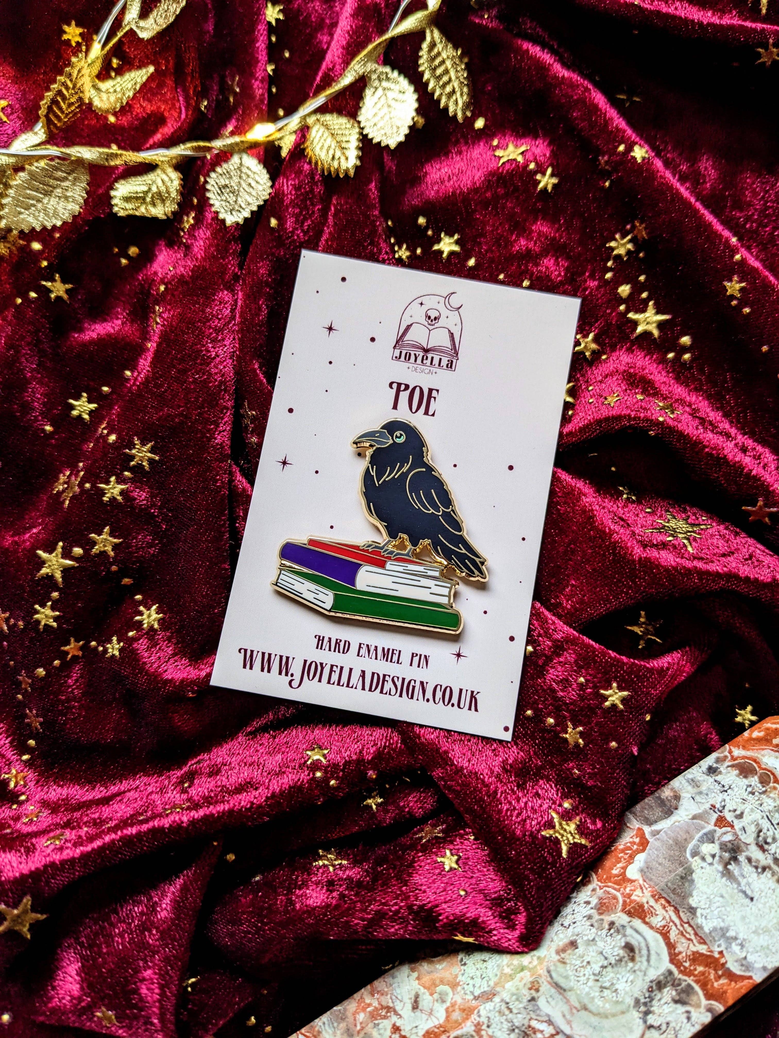Poe the Raven Enamel Pin