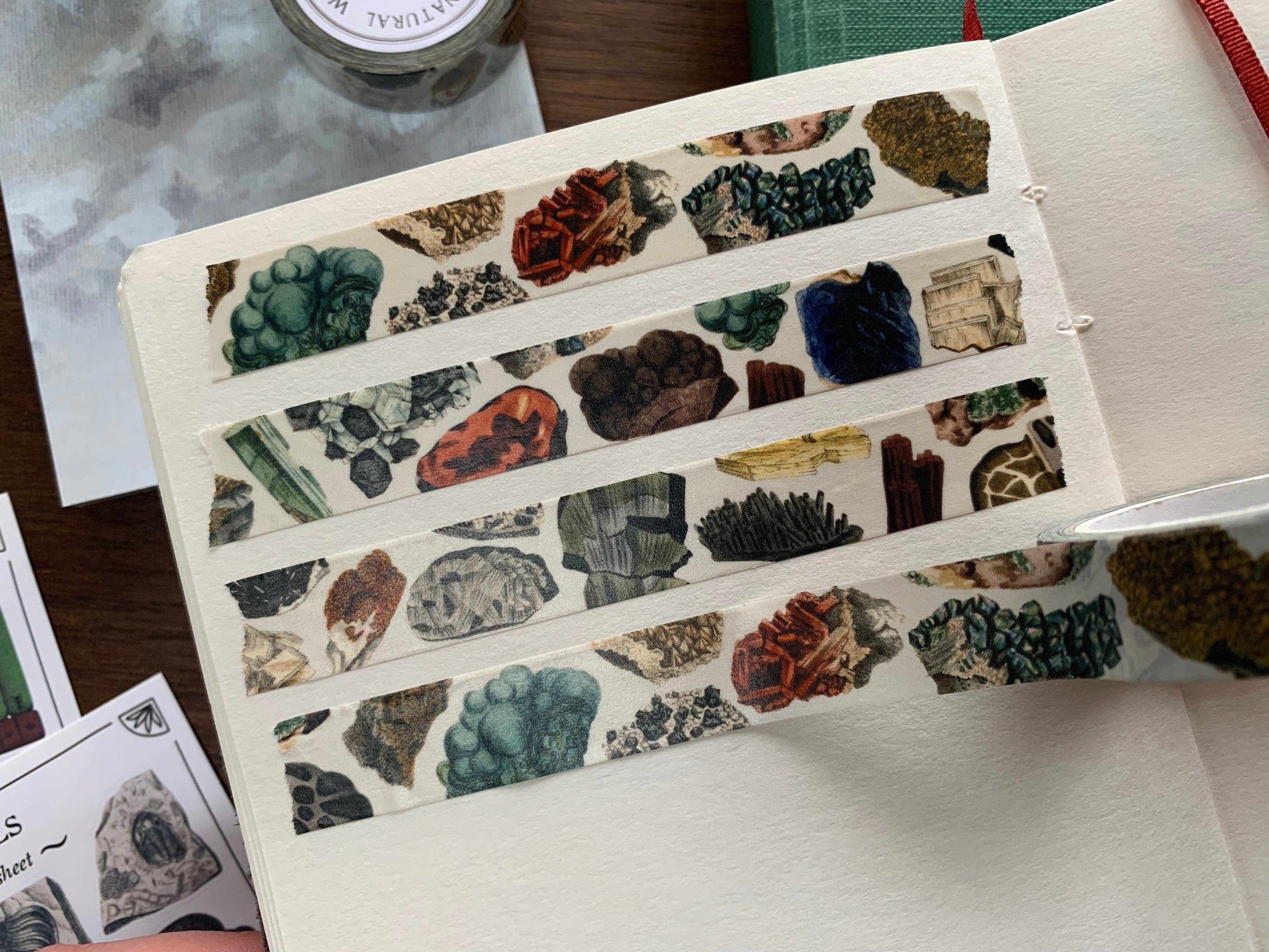 Crystal Gemstone ans Minerals Washi Tape