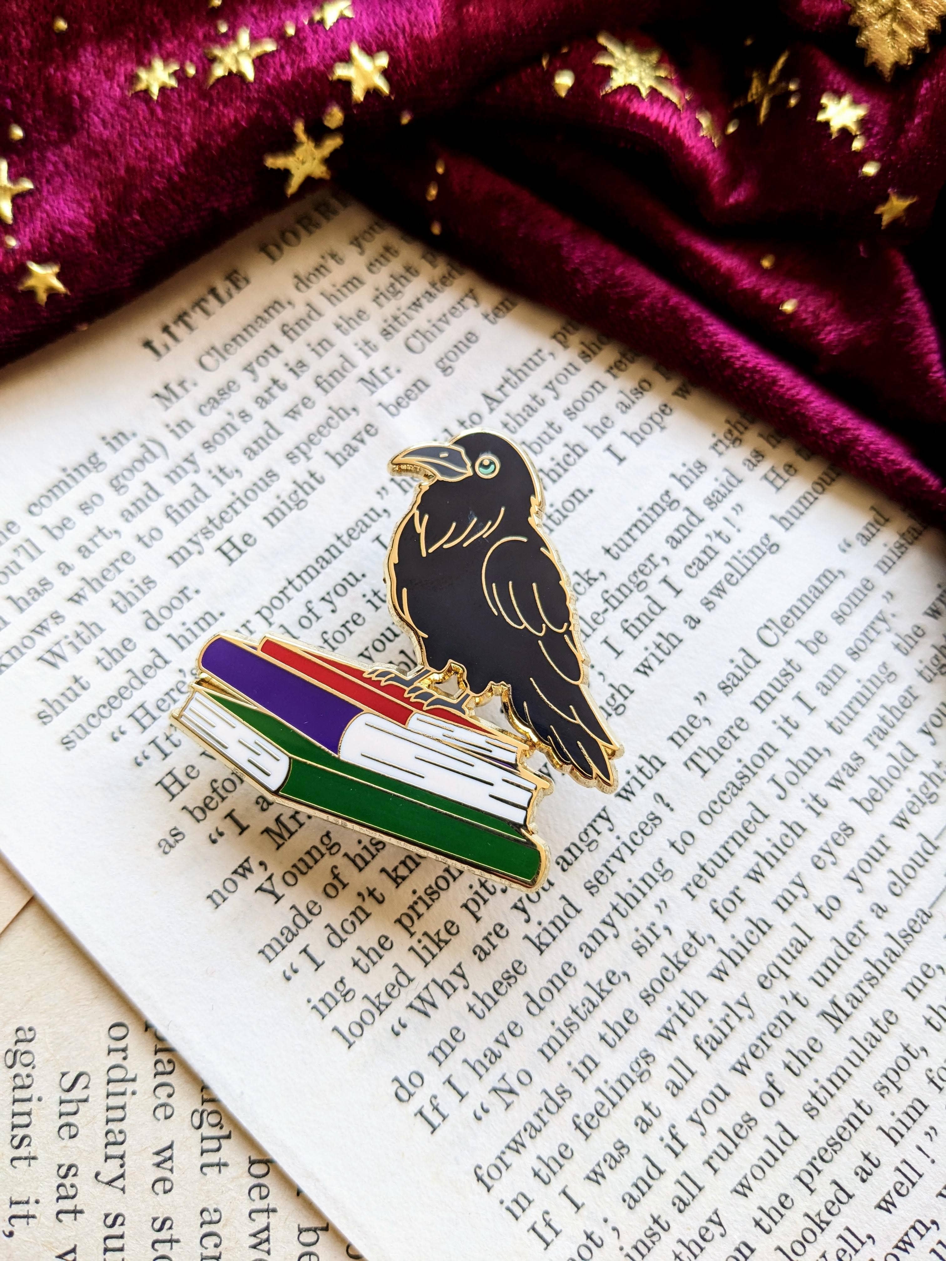 Poe the Raven Enamel Pin