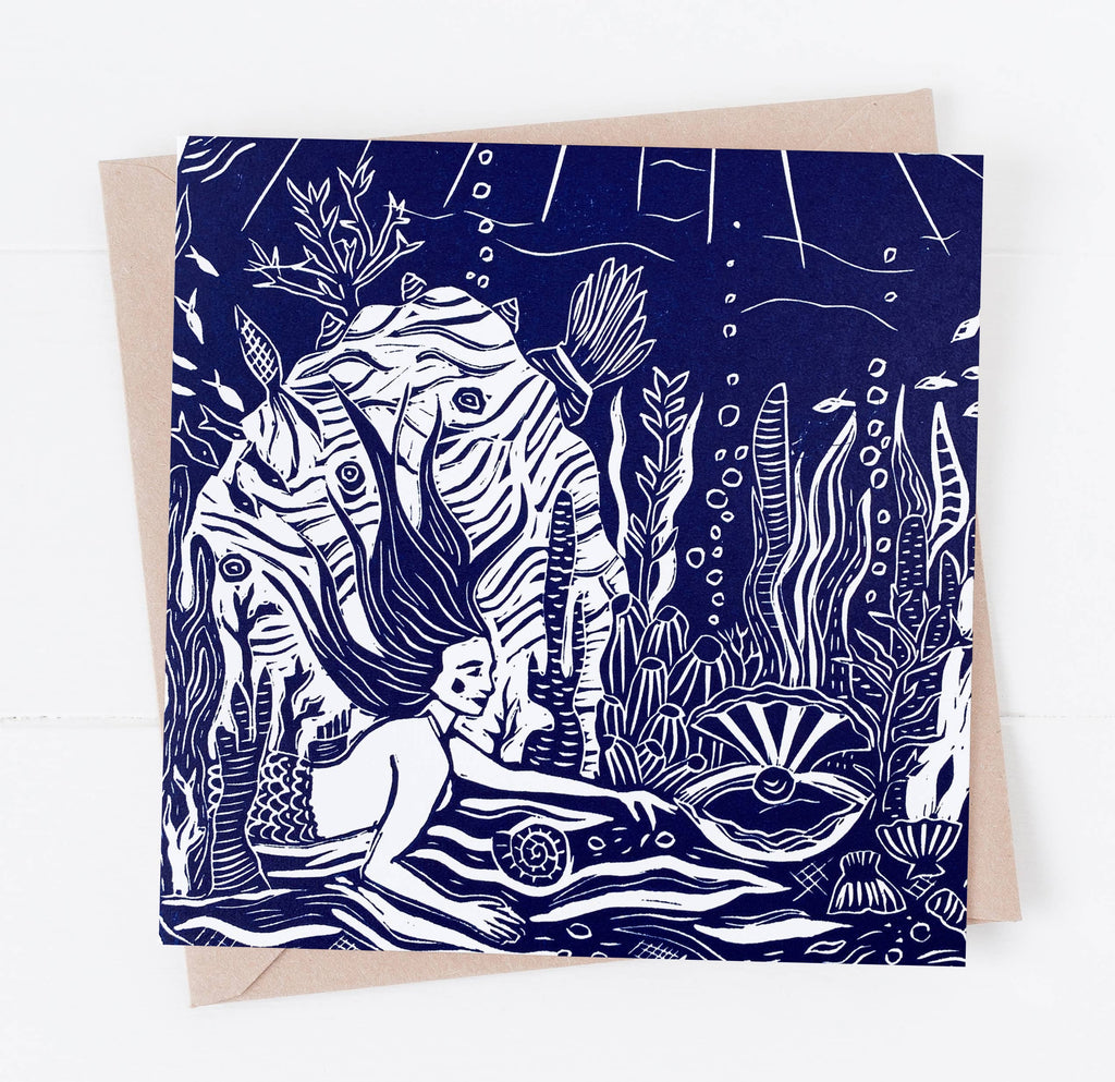 Beneath (mermaid) Greeting Card