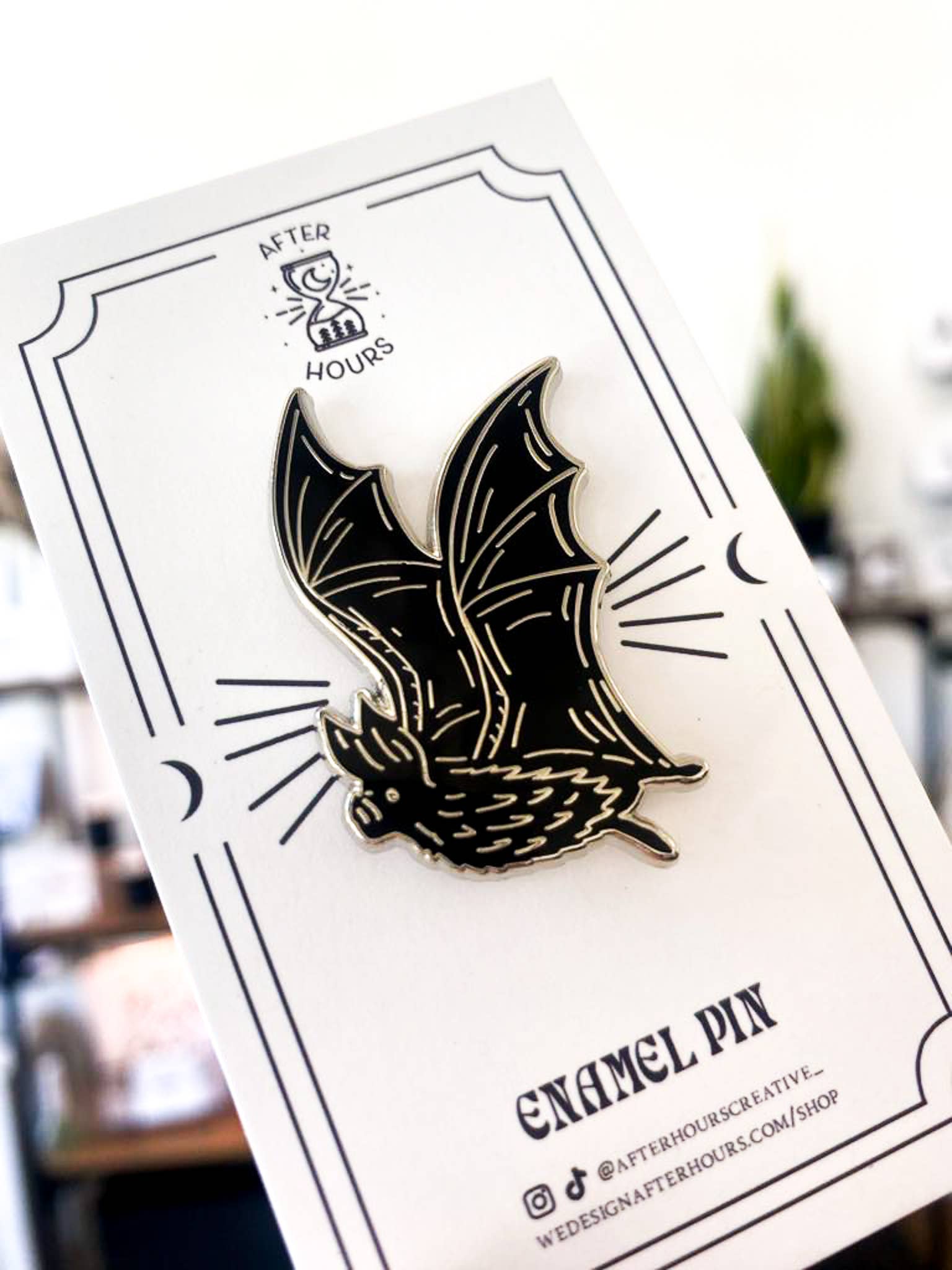 Bat Enamel Pin