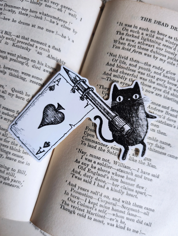 Solitary Simon Ace of Spaces Vinyl Sticker