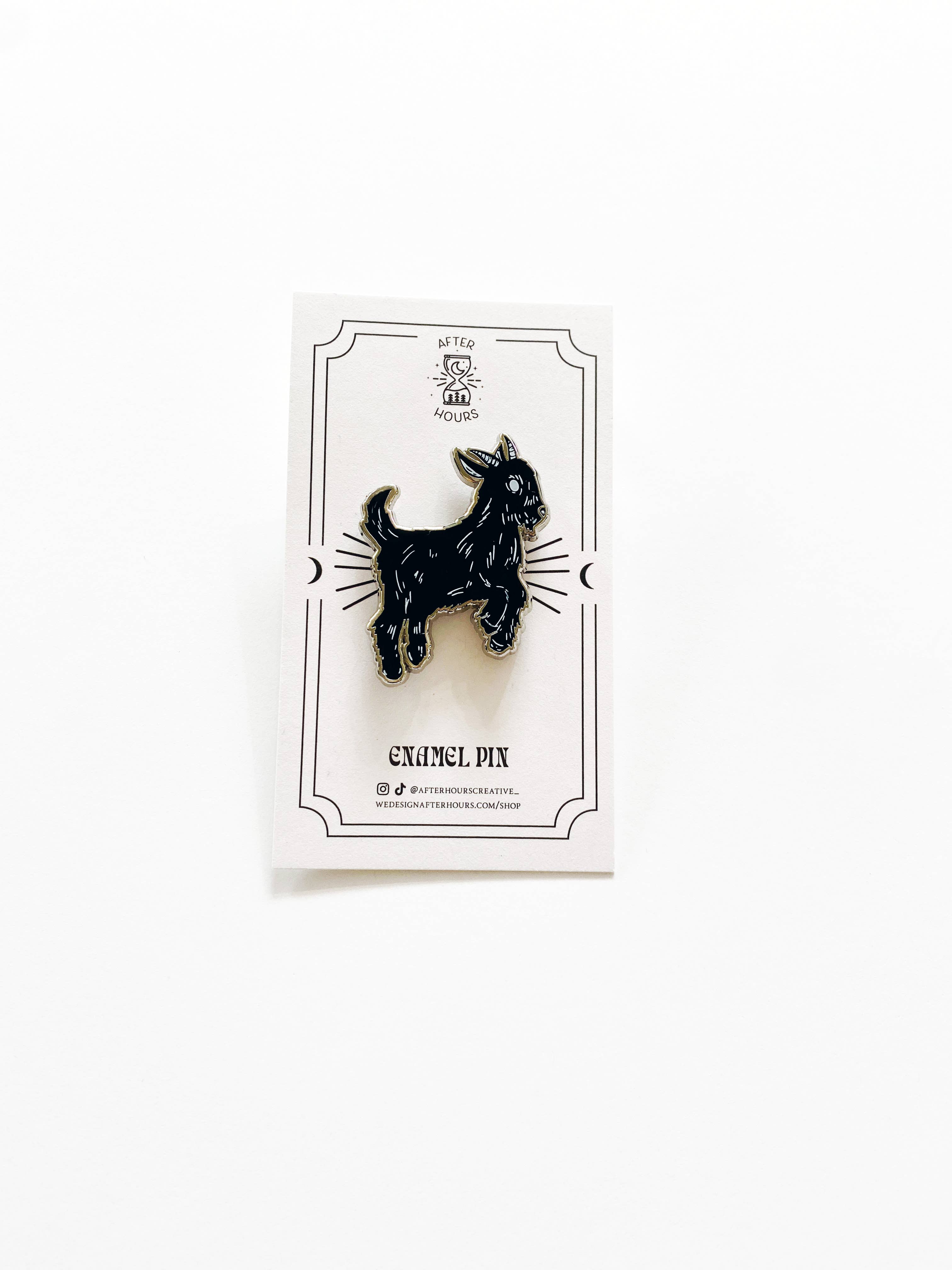Goat Enamel Pin