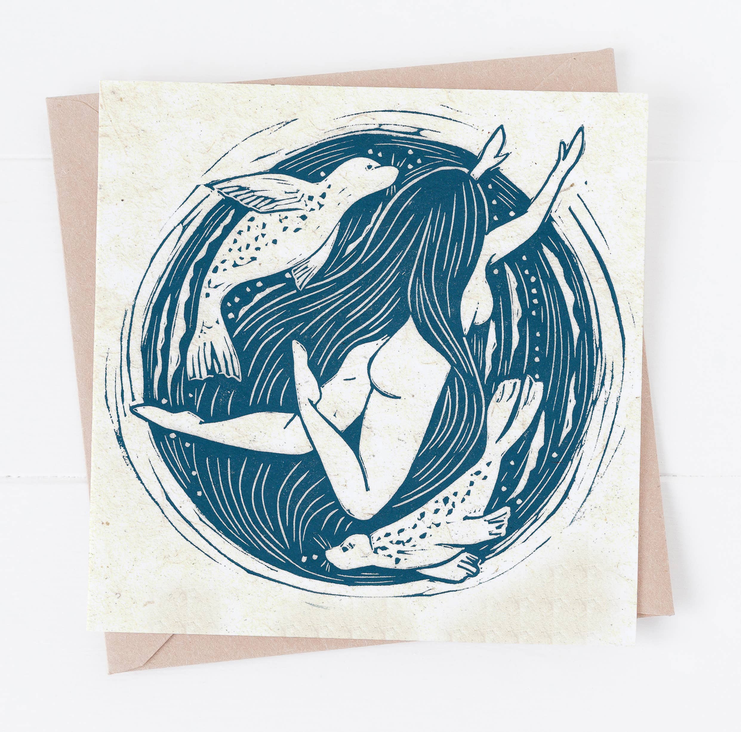 Selkie Seal Folklore Greeting Card