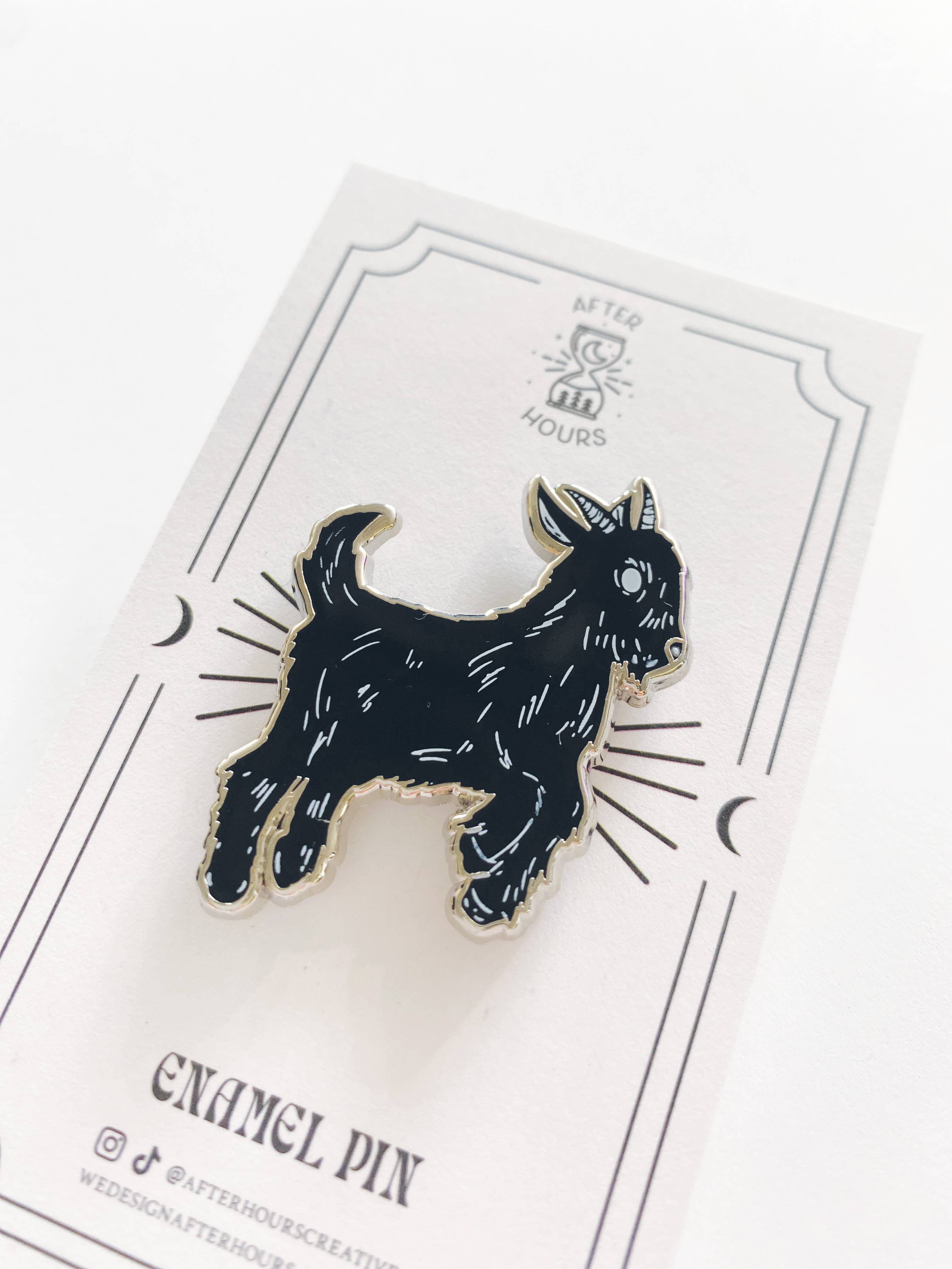 Goat Enamel Pin