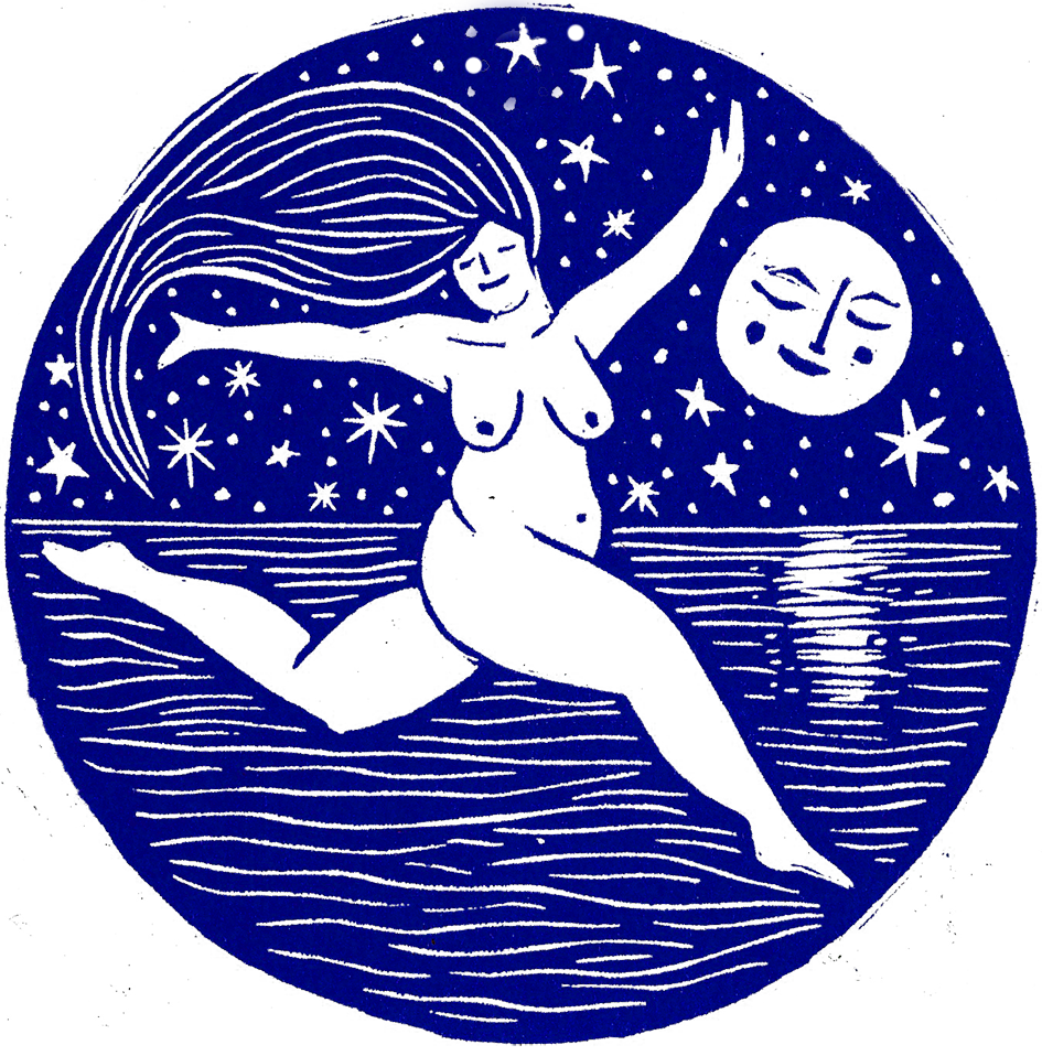 Moon Leap Greeting Card
