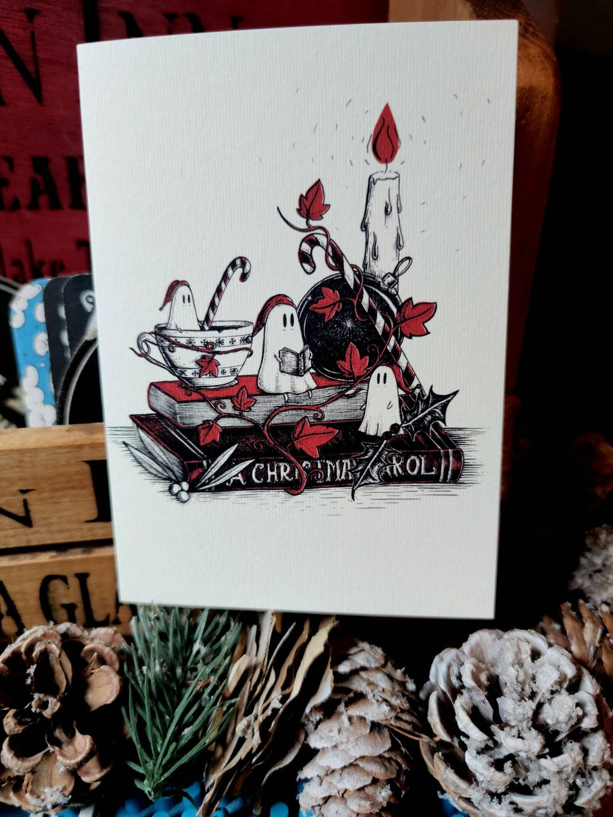Christmas Carol Ghosties Card