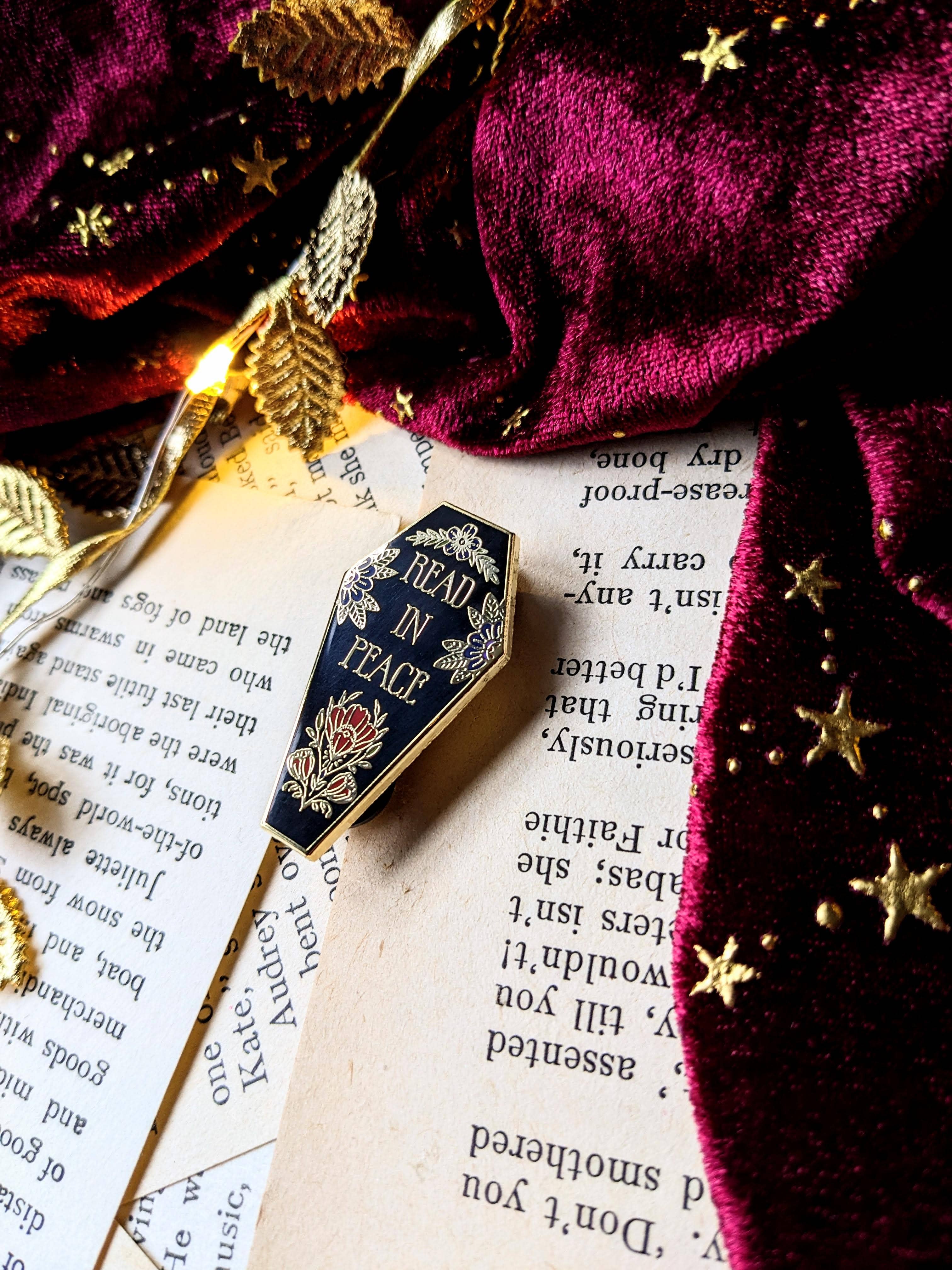 Read in Peace Enamel Pin