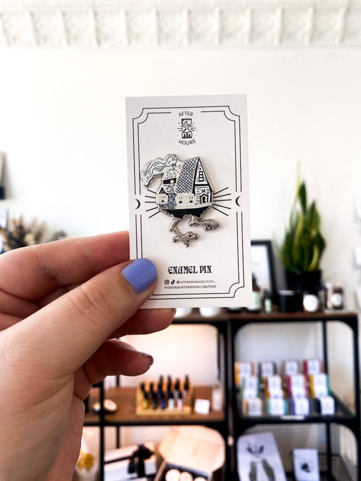 Baba Yaga Enamel Pin