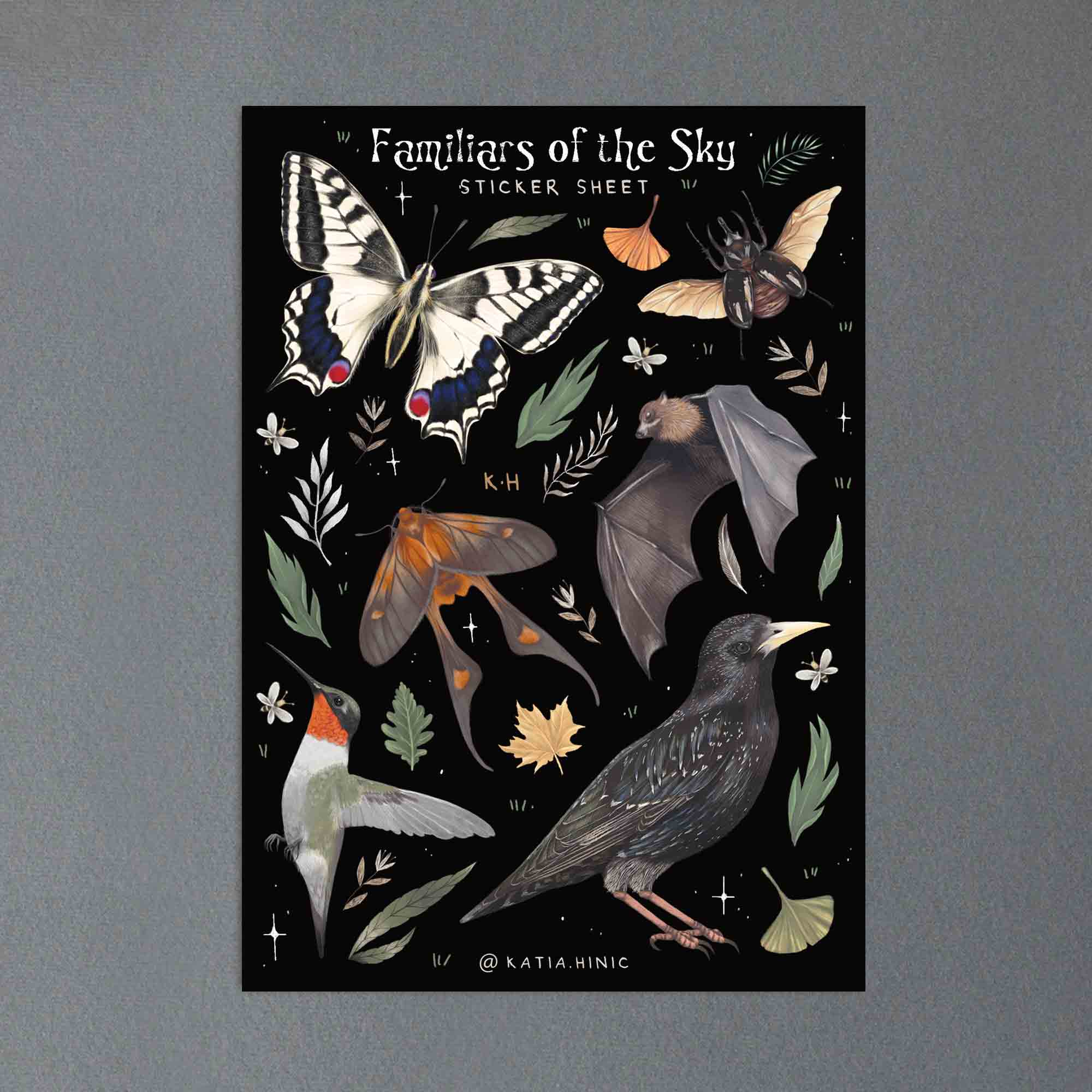 ''Familiars of the Sky' sticker sheet