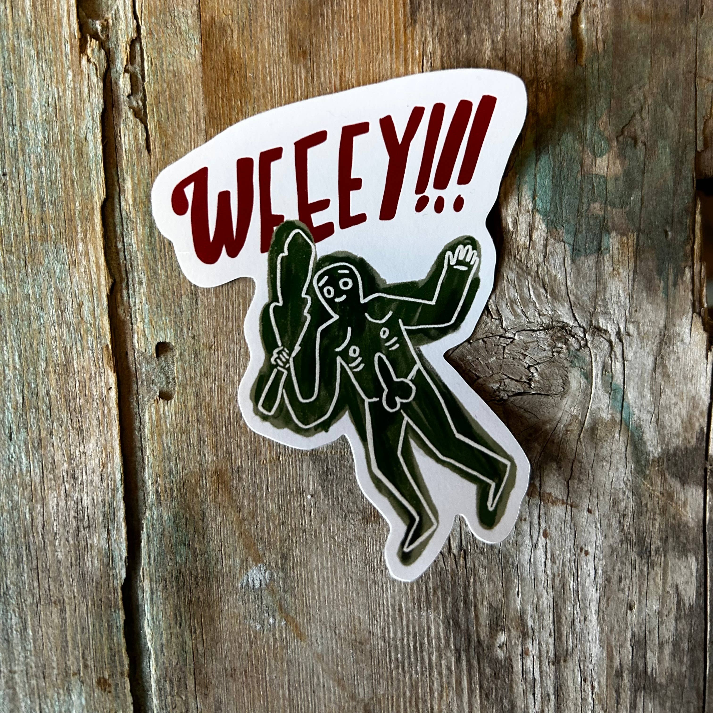 Weeeey Cerne Abbas Giant Sticker