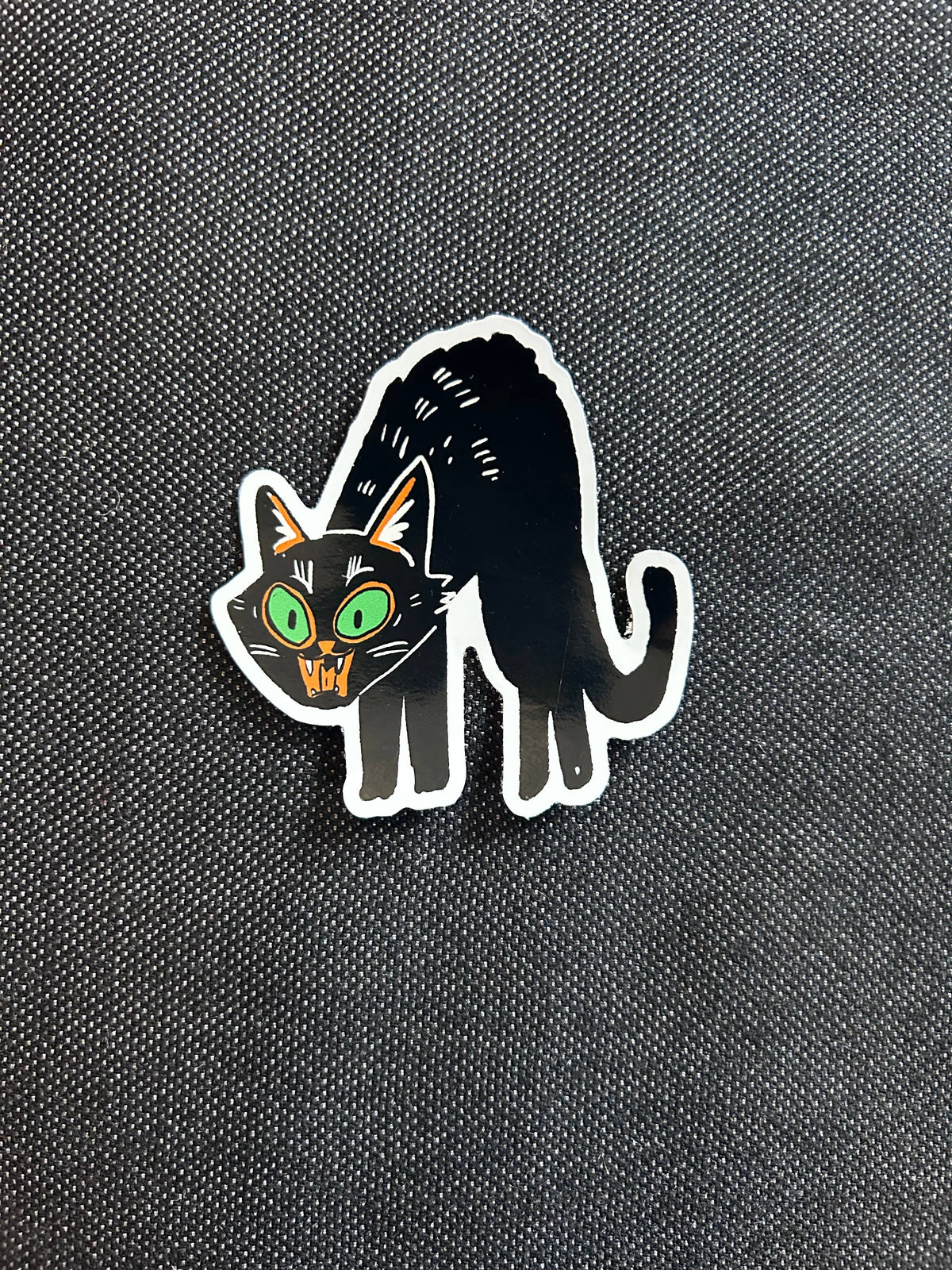 Halloween cat sticker