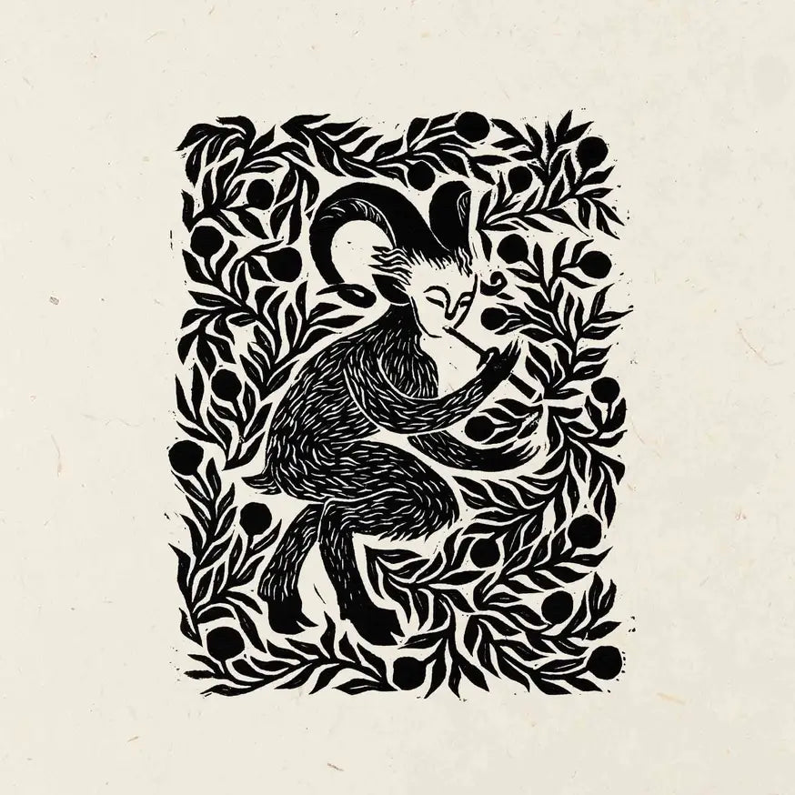 'Faun' Greeting Card