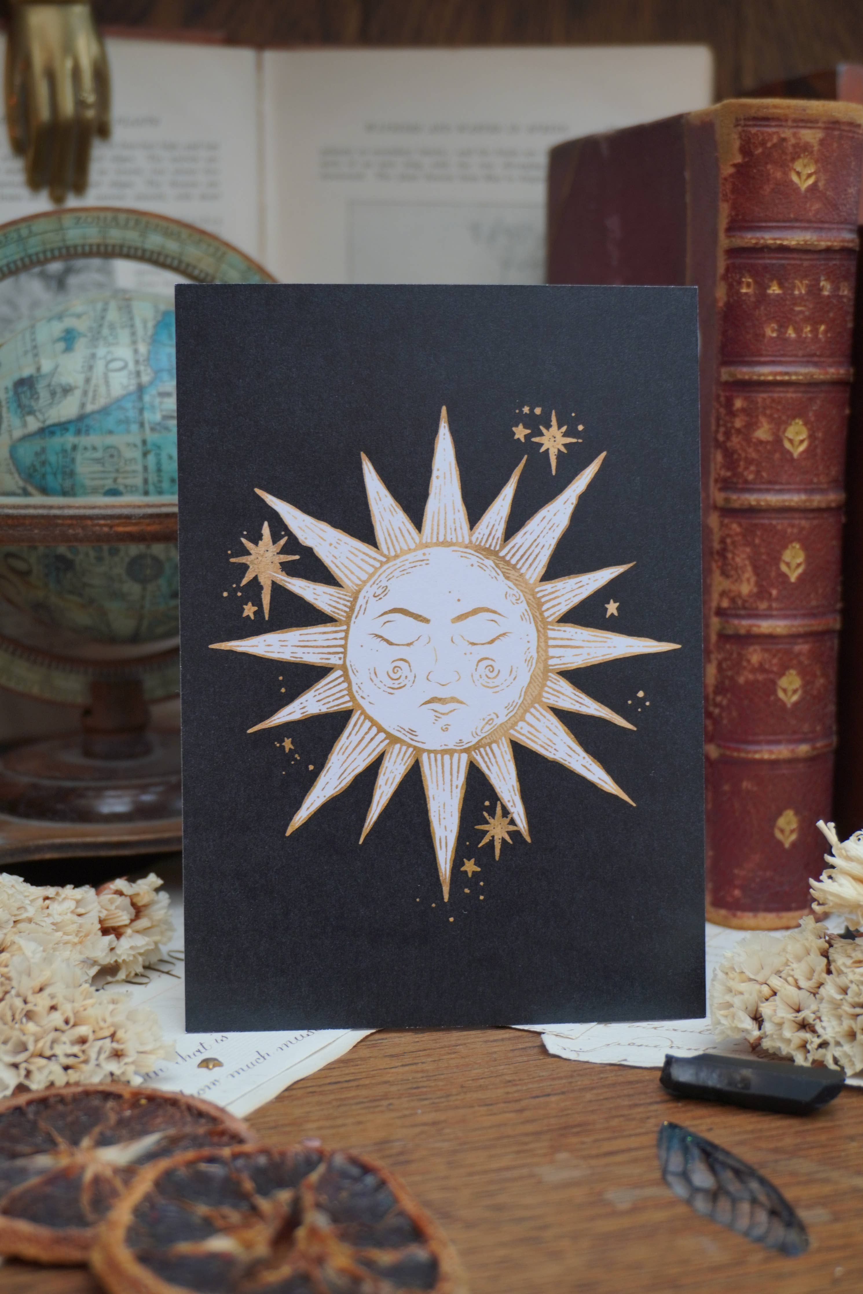 Celestial Sun Postcard print | A6
