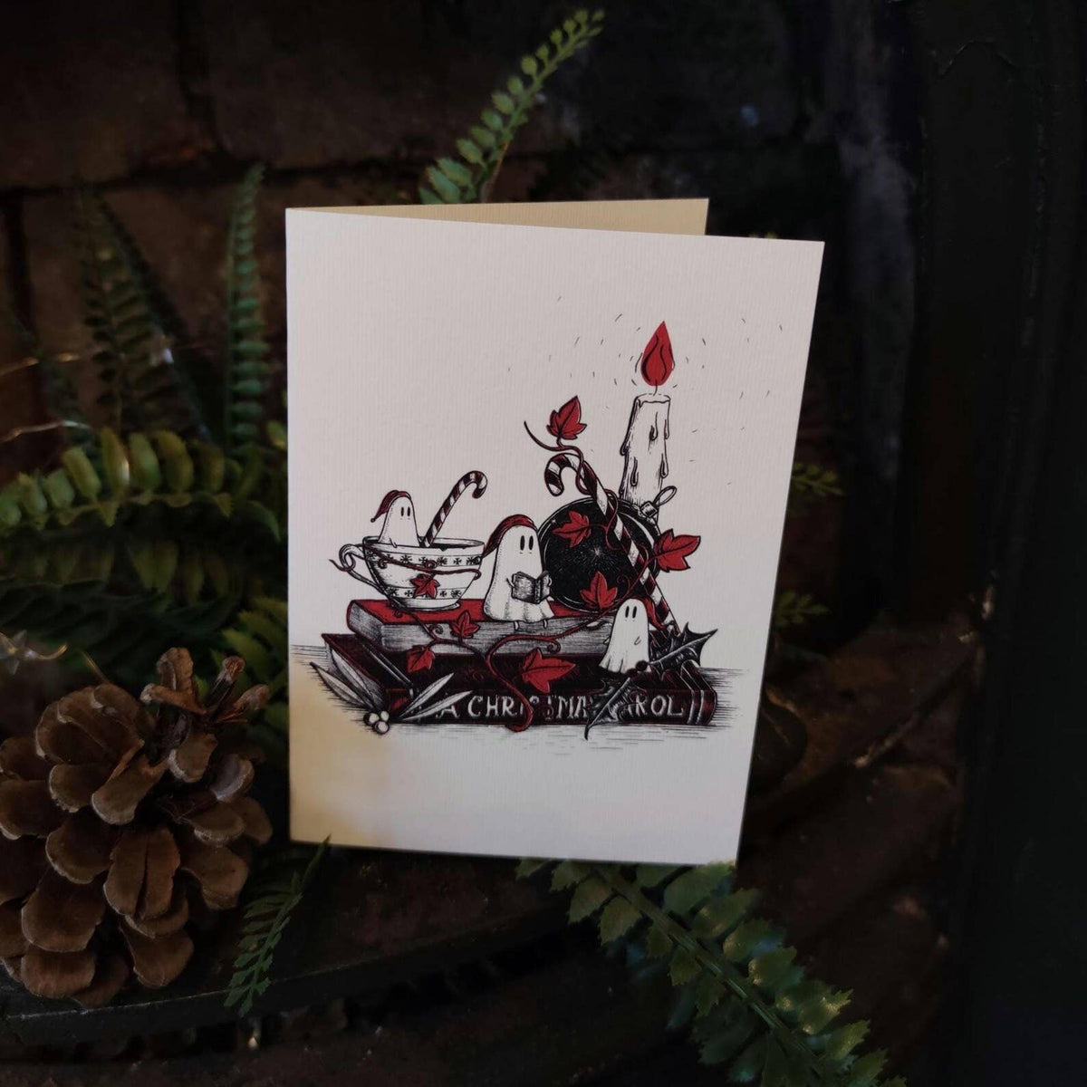 Christmas Carol Ghosties Card